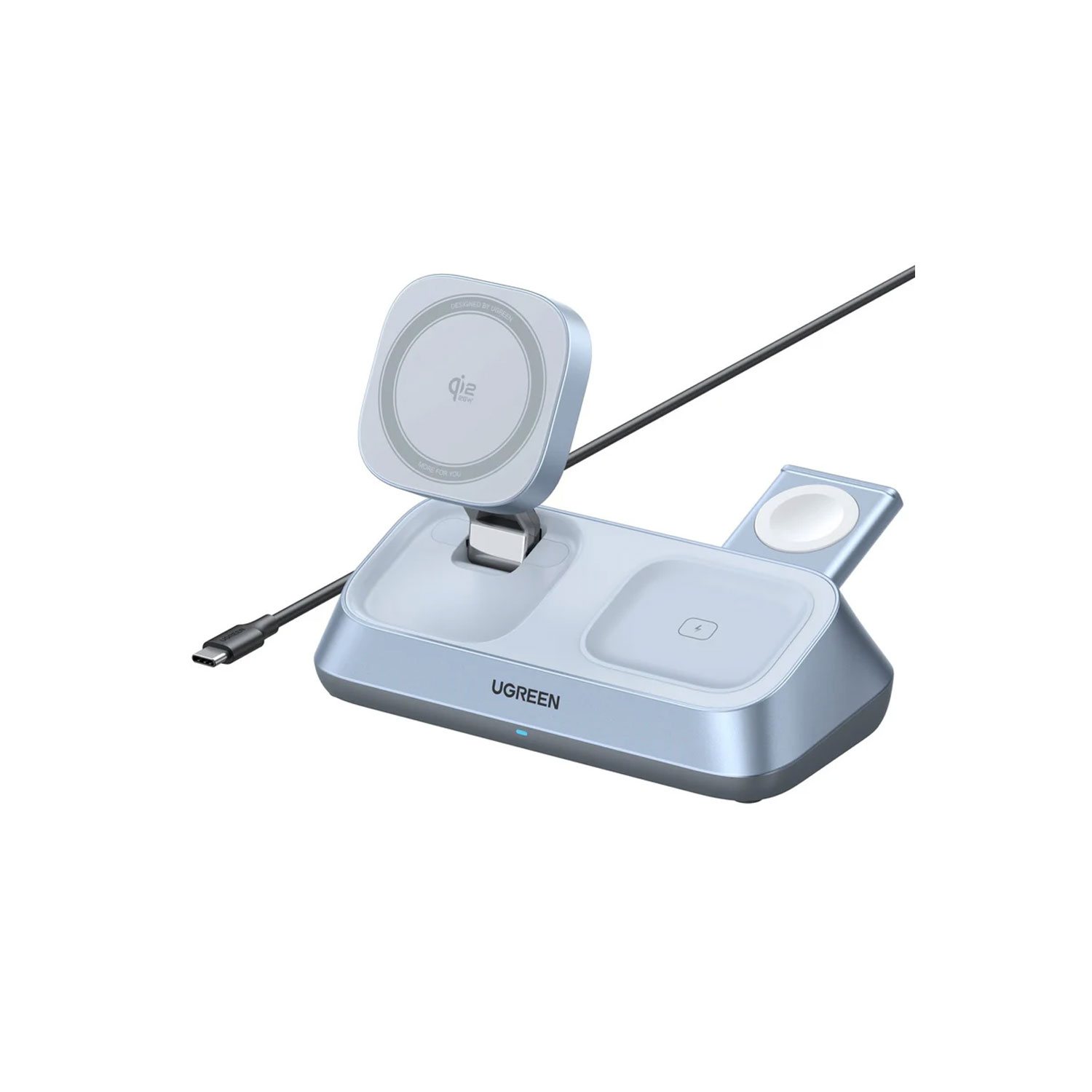 CARGADOR UGREEN 25W MAGFLOW MAGSAFE QI2 3 EN 1 W711-55676 - 2