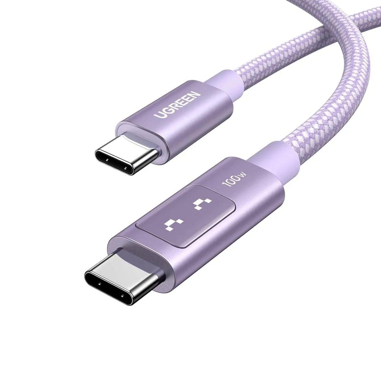 CABLE UGREEN UNO USB-C A USB-C PD CARGA RÁPIDA 2M MORADO L509-65216 - 1