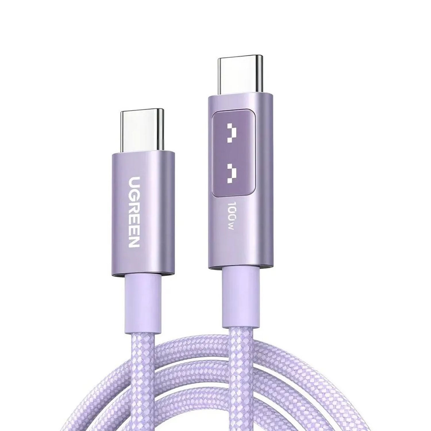 CABLE UGREEN UNO USB-C A USB-C PD CARGA RÁPIDA 2M MORADO L509-65216 - 2
