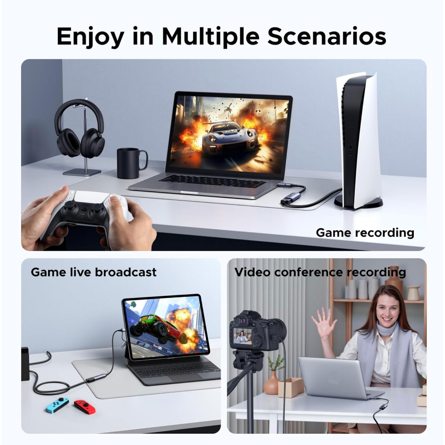 CAPTURADORA DE VIDEO UGREEN HDMI A USB 3.0 2K 30HZ CM629-15389 - 4