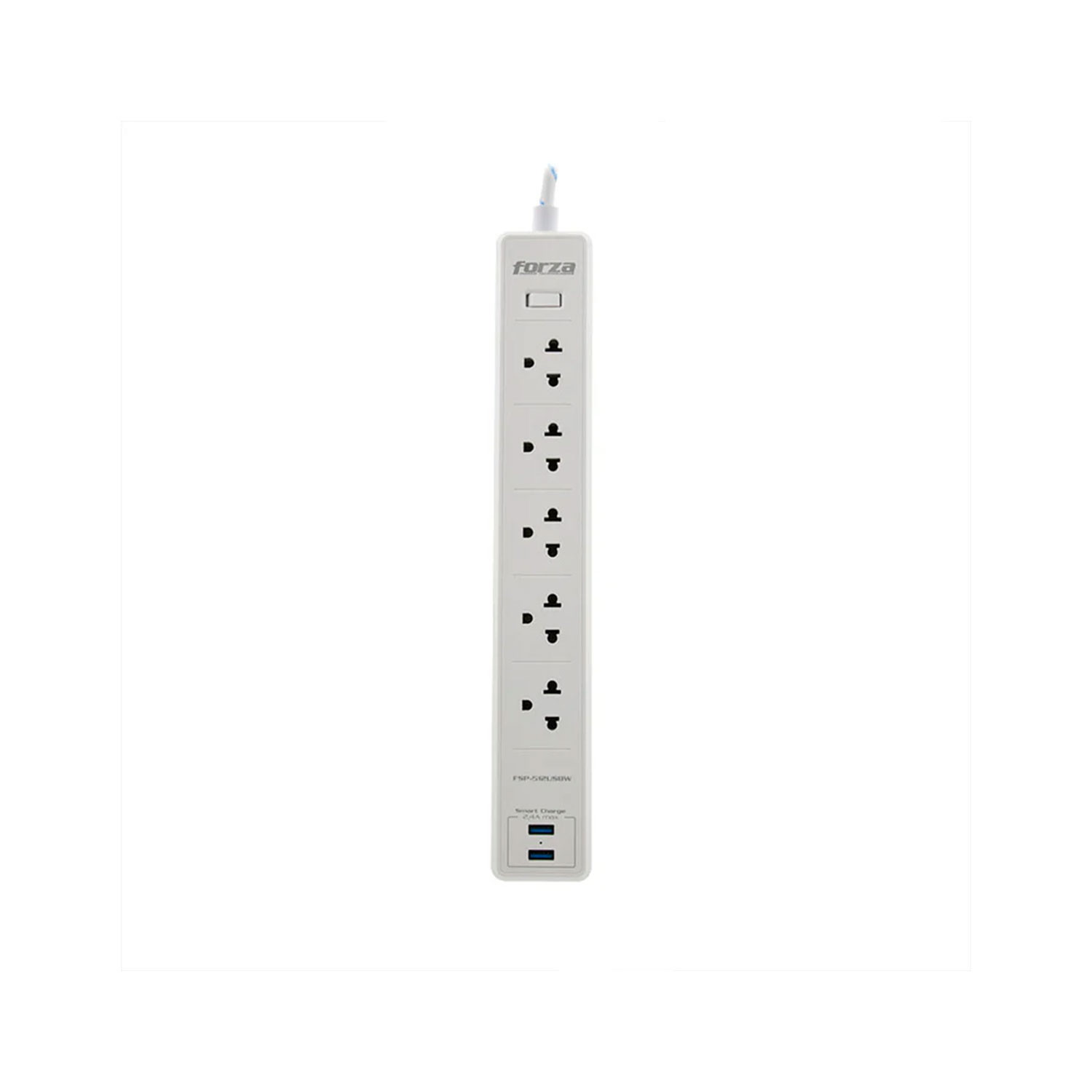 FORZA FSP-512USBW SP 110/220V 1200J 5 UNV NEMA 2 USB 5FT WHITE - 2