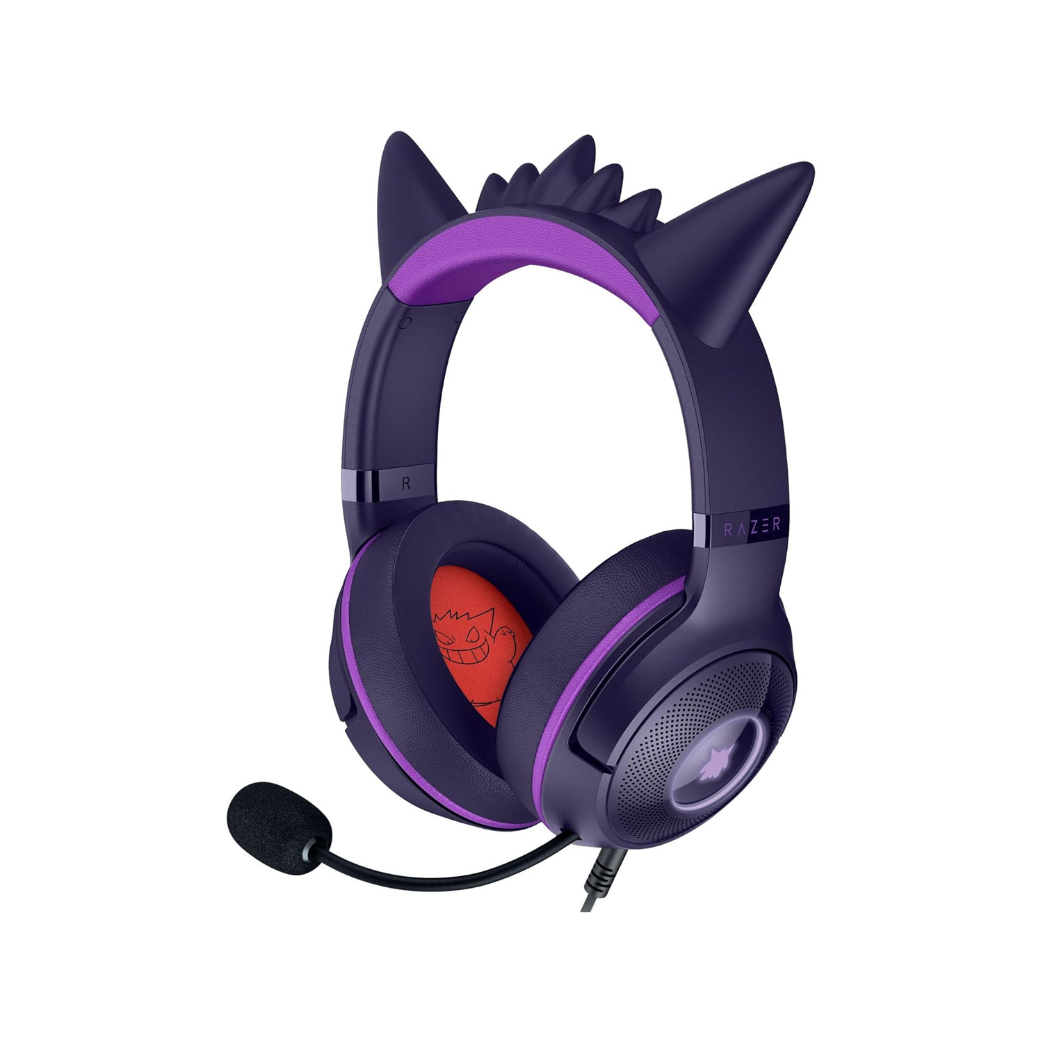 AUDIFONO GAMER RAZER KRAKEN KITTY V2 USB HEADSET POKEMON GENGAR EDITION - 1
