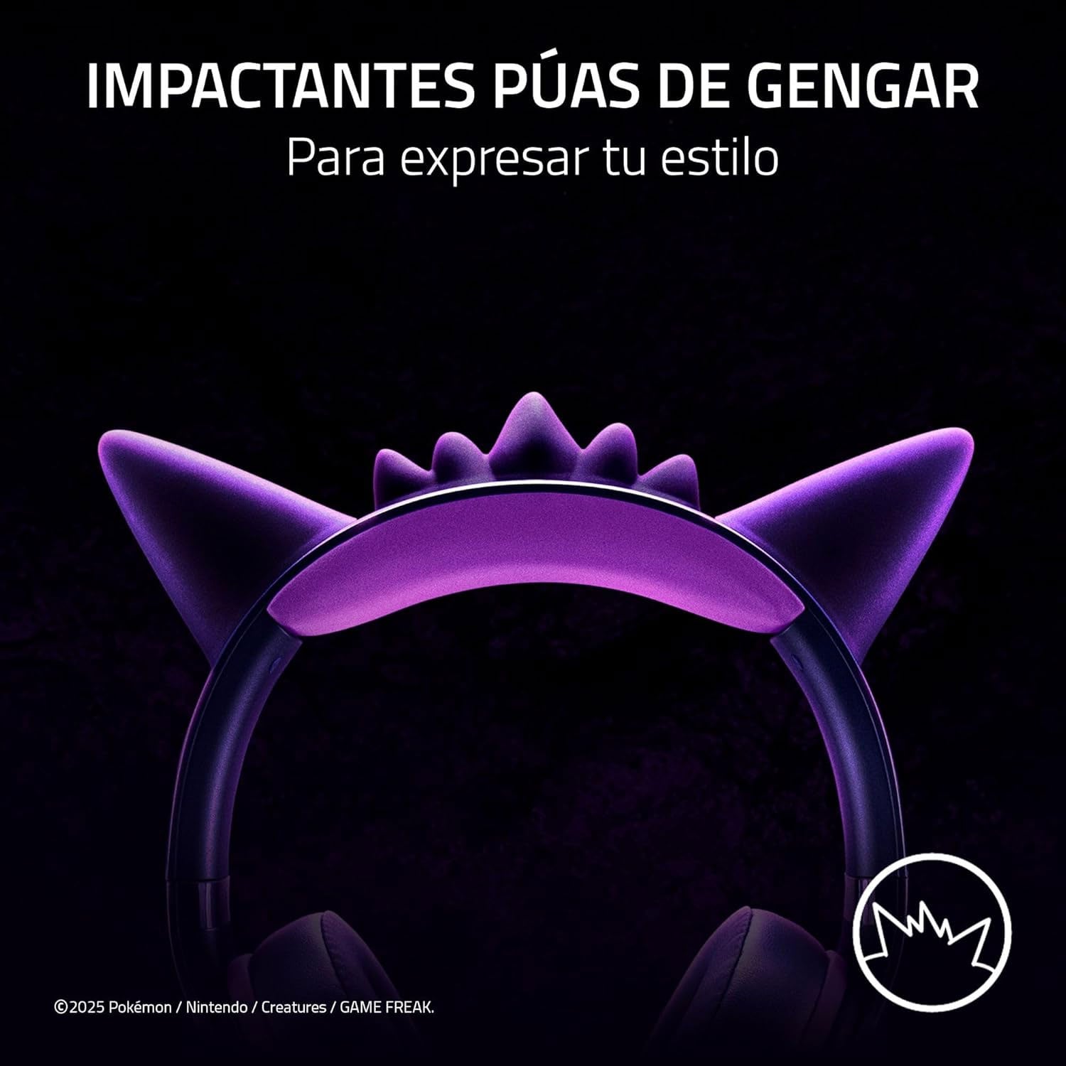 AUDIFONO GAMER RAZER KRAKEN KITTY V2 USB HEADSET POKEMON GENGAR EDITION - 4