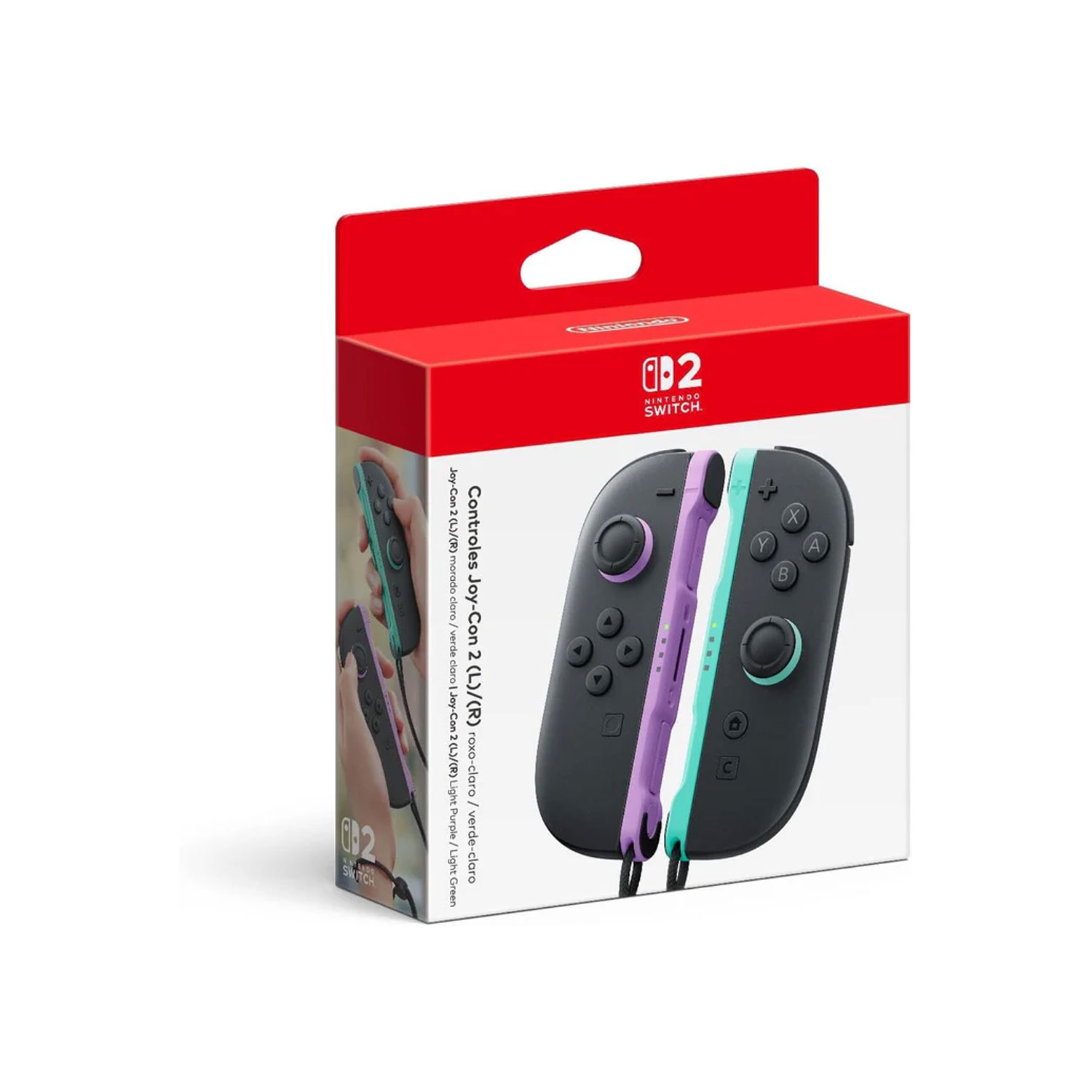 JOY-CON 2 (L)/(R) LIGHT PURPLE / LIGHT GREEN NINTENDO SWITCH 2 - 1