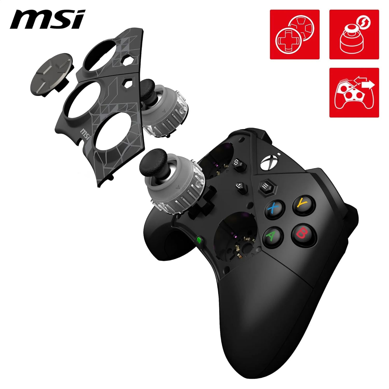 MANDO INALAMBRICO GAMEPAD MSI FORCE PRO WIRELESS BLACK - 3