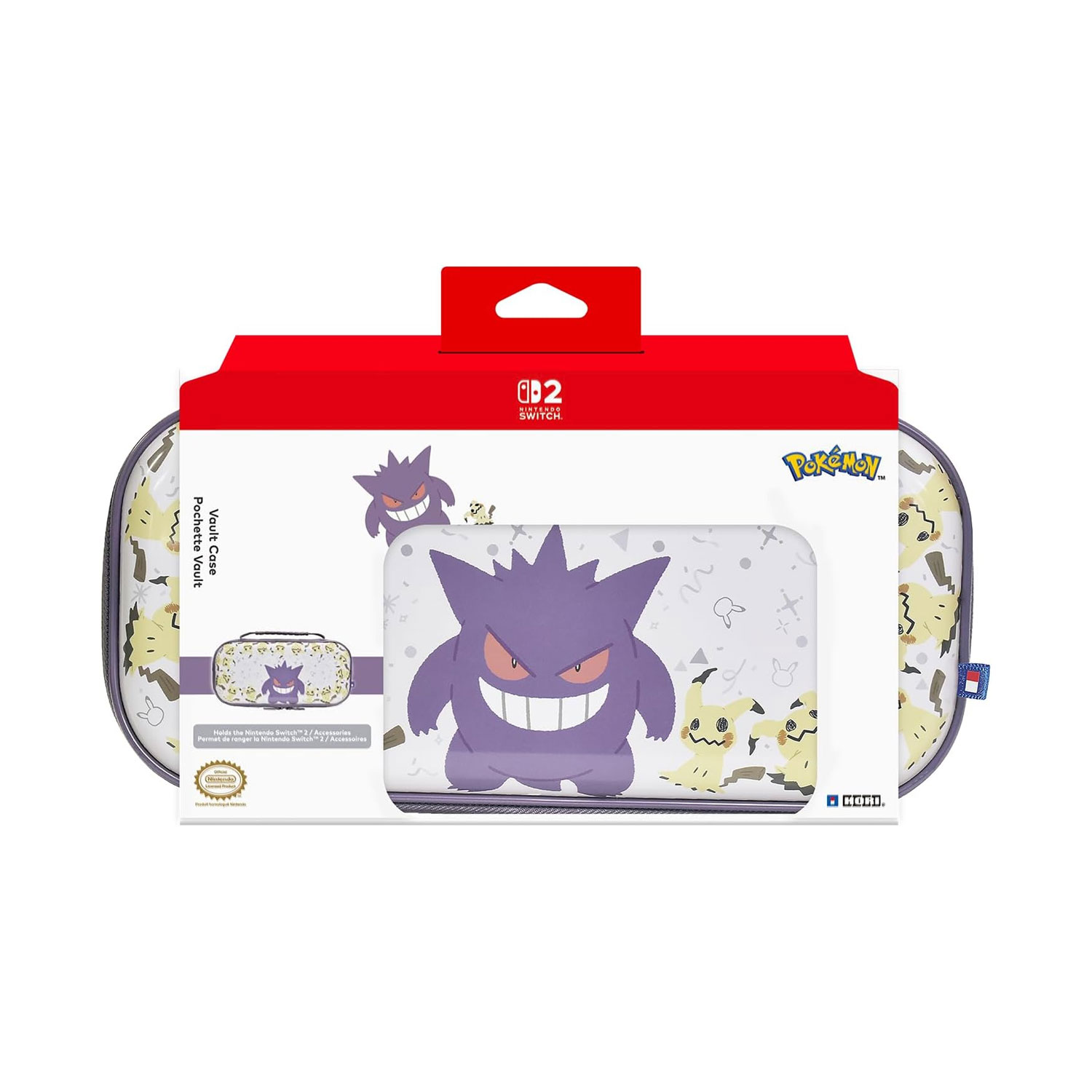 ESTUCHE RÍGIDO HORI VAULT CASE GENGAR Y MIMIKYU PARA NINTENDO SWITCH 2 NSX-095U - 2