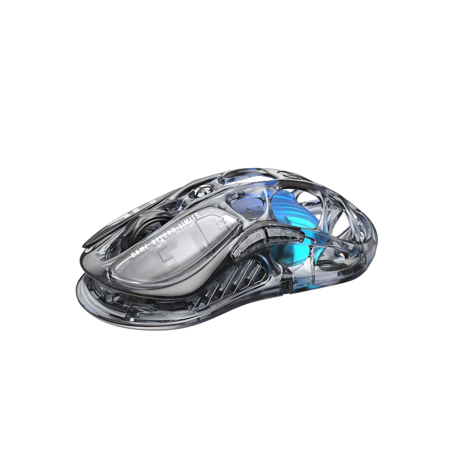 MOUSE GAMER INALÁMBRICO 2.4GHZ GRAVASTAR MERCURY M2 RGB 26K DPI 650 IPS TRANSPARENT BLACK - 2