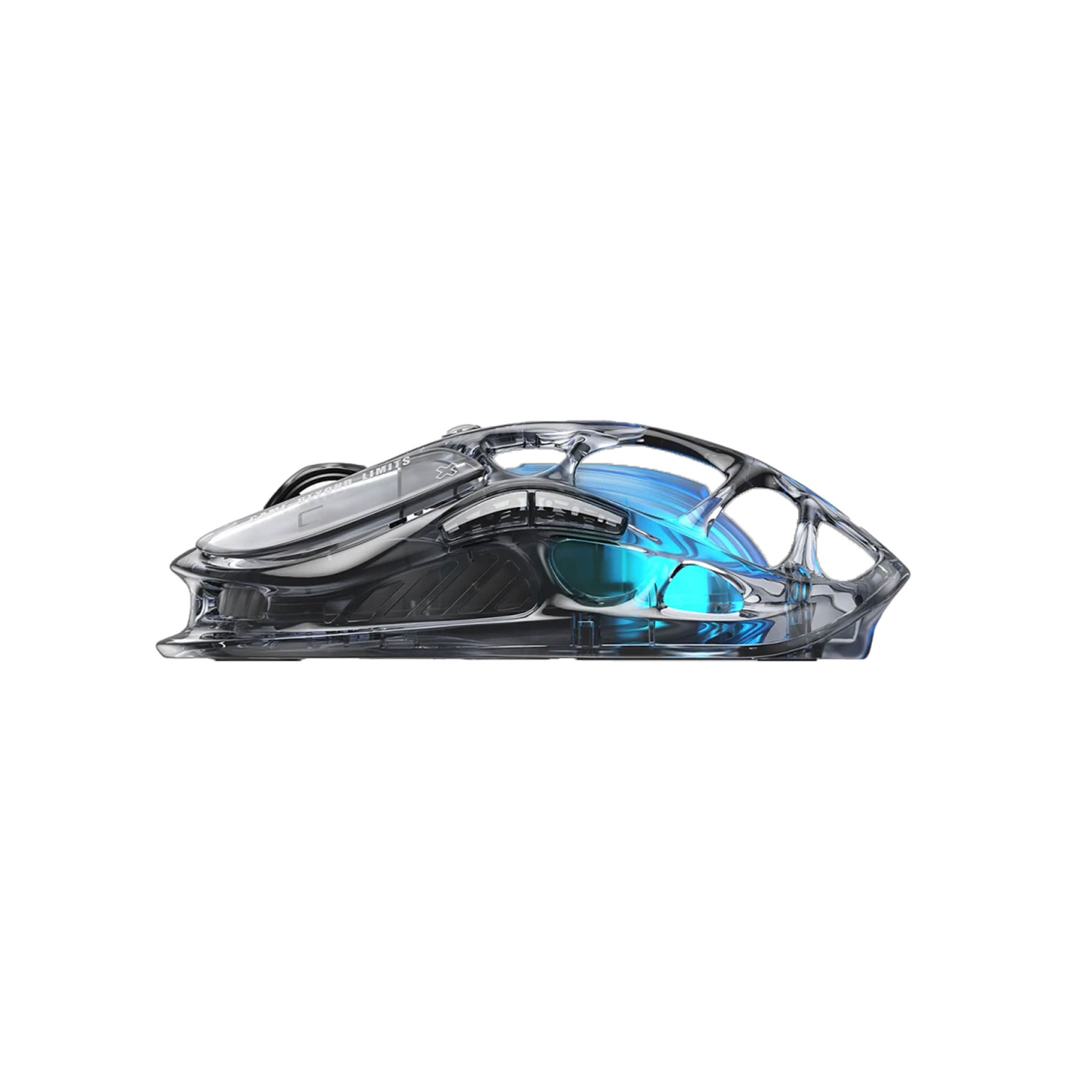MOUSE GAMER INALÁMBRICO 2.4GHZ GRAVASTAR MERCURY M2 RGB 26K DPI 650 IPS TRANSPARENT BLACK - 3