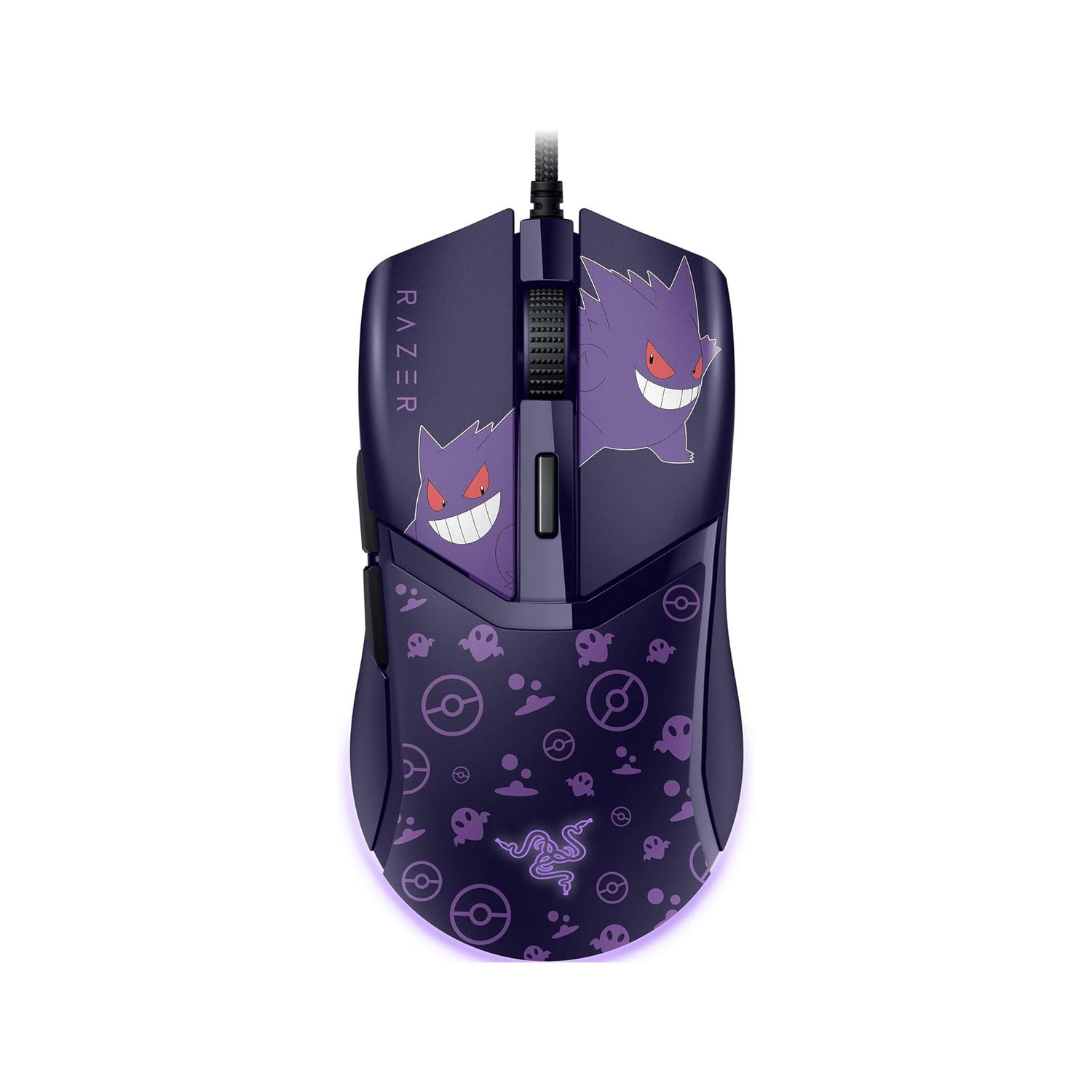 MOUSE GAMER RAZER COBRA CUSTOMIZABLE GAMING POKEMON GENGAR EDITION - 1