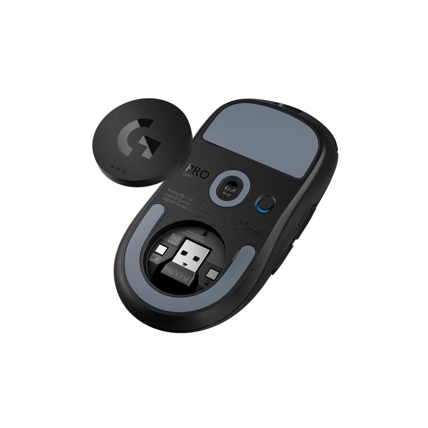 MOUSE GAMER LOGITECH PRO X SUPERLIGHT 2 SE WIRELESS LIGHTSPEED 44K DPI HERO 2 NEGRO - 6