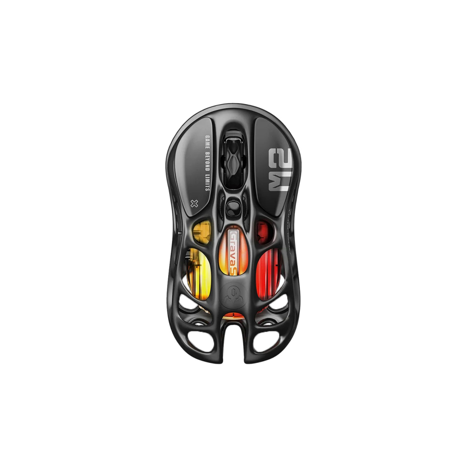 MOUSE GAMER INALÁMBRICO 2.4GHZ GRAVASTAR MERCURY M2 RGB 26K DPI 650 IPS STEALTH BLACK - 1