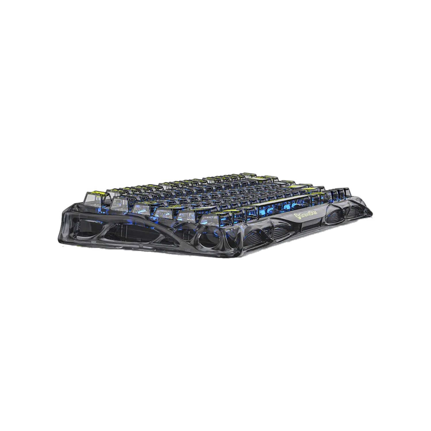 TECLADO GAMER INALÁMBRICO GRAVASTAR MERCURY K1 LITE INGLÉS RGB TRANSPARENTE BLACK - 4
