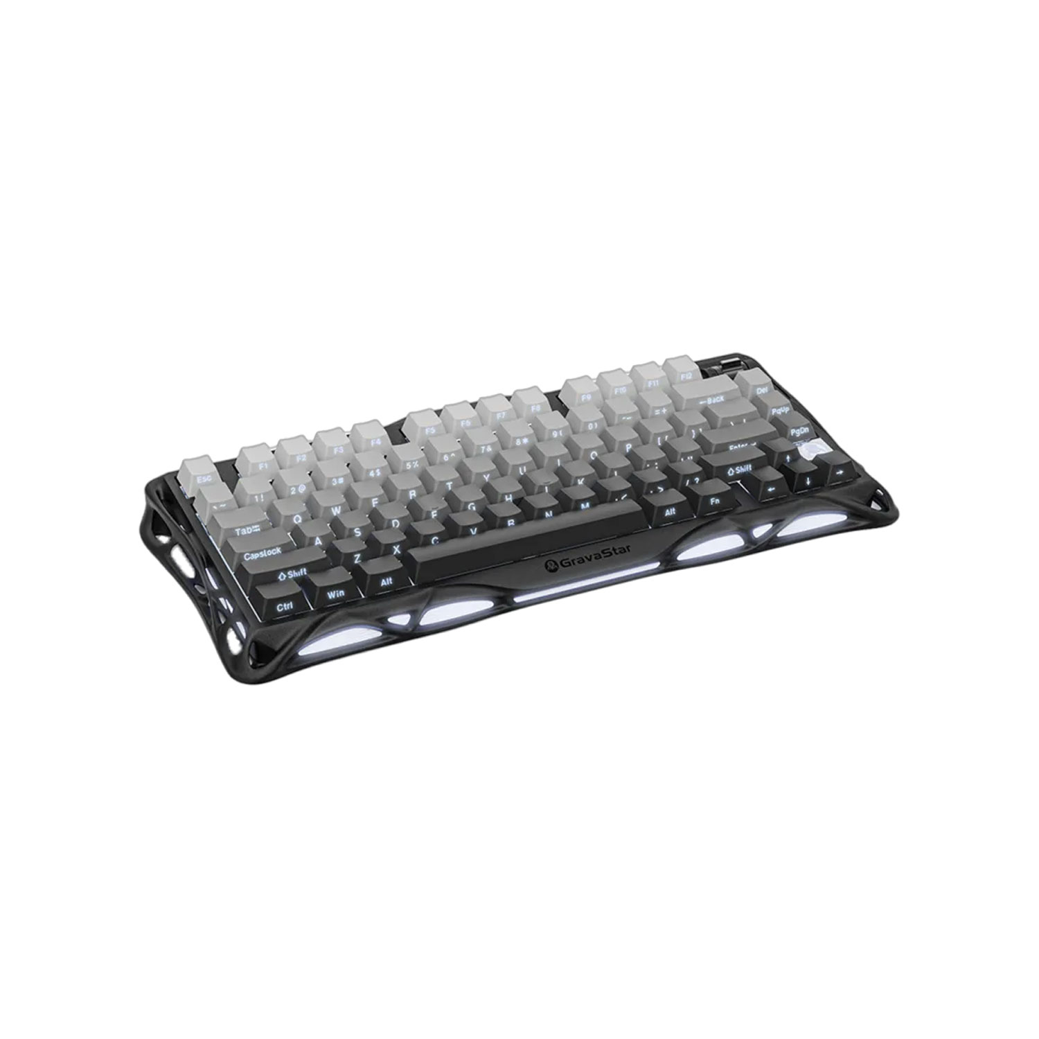 TECLADO GAMER INALÁMBRICO GRAVASTAR MERCURY K1 INGLÉS RGB GRADIENT BLACK - 2
