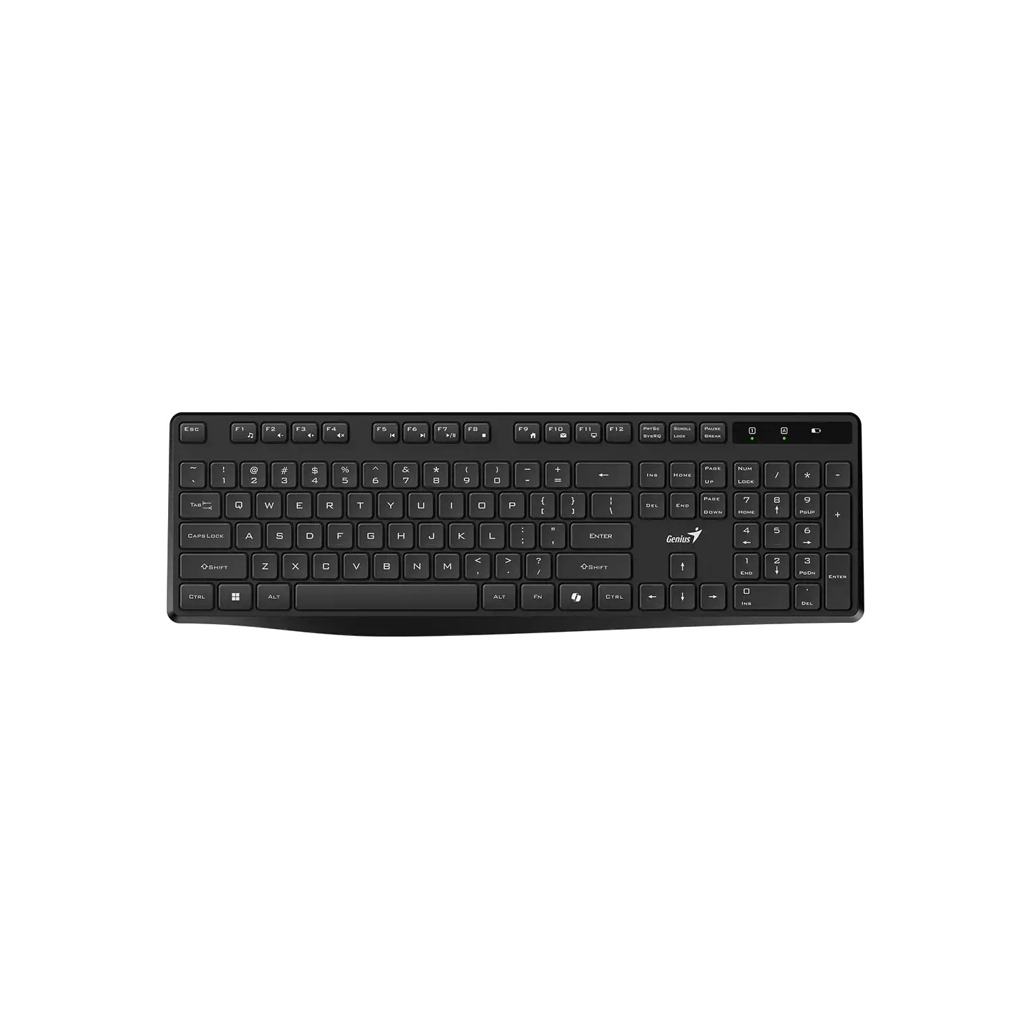 TECLADO GENIUS WIRELESS KB-7200 AI COPILOT MULTIMEDIA USB SP BLACK - 1