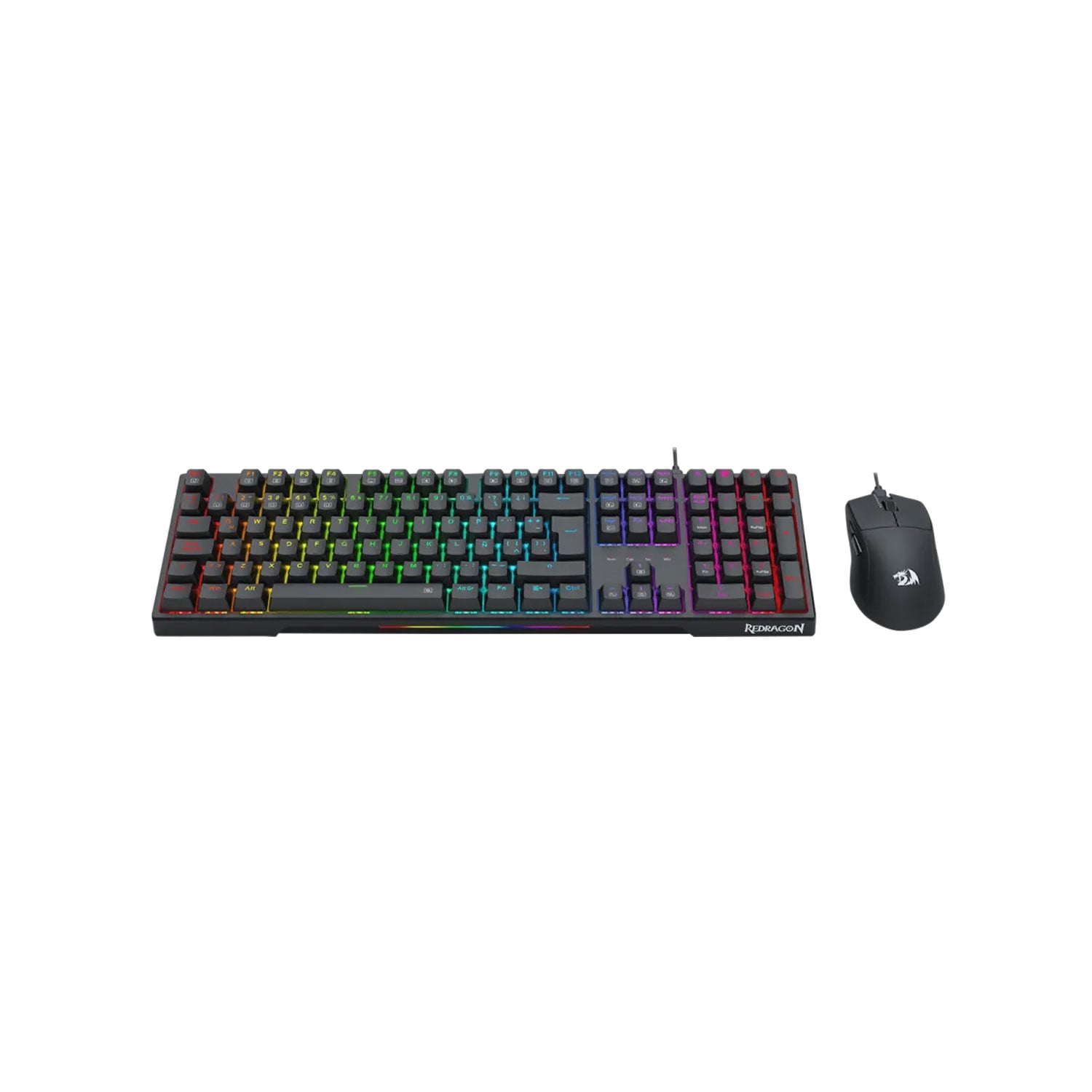 KIT GAMER REDRAGON S146-SP TECLADO TRUNDLE K668RGB + MOUSE M724 BLACK - 3