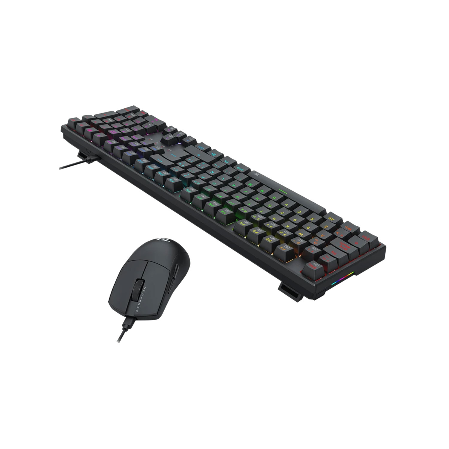 KIT GAMER REDRAGON S146-SP TECLADO TRUNDLE K668RGB + MOUSE M724 BLACK - 4