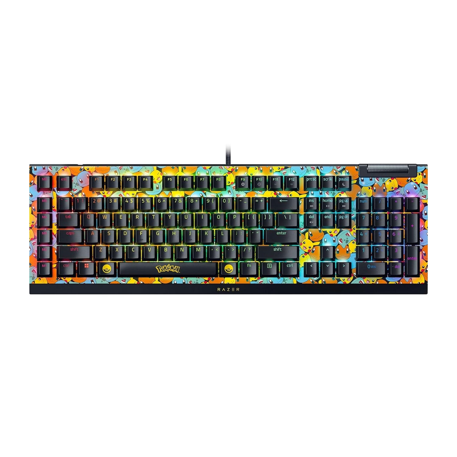 TECLADO GAMER RAZER BLACKWIDOW V4 X MECHANICAL GAMING POKEMON EDITION - 1