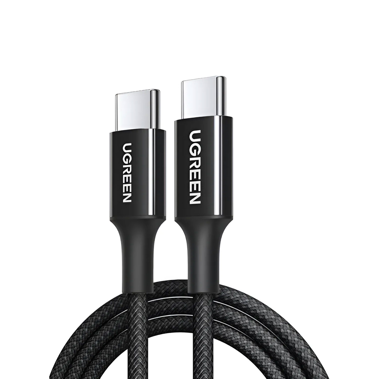 CABLE USB-C A USB-C UGREEN 3A CARGA RÁPIDA PD 1M TRENZADO NEGRO 35254 - 1