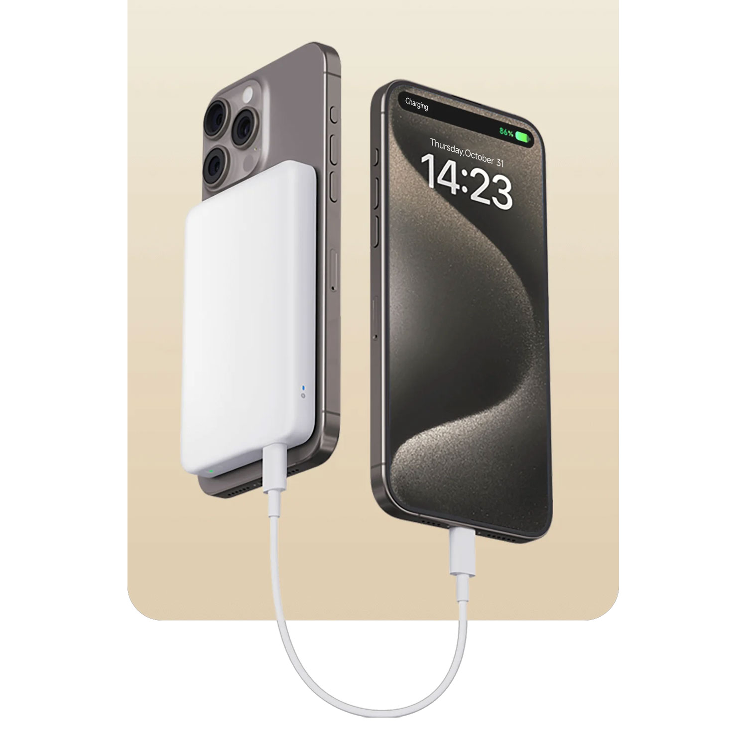 POWER BANK MAGNETICO XIAOMI 5000MAH WHITE WPB0507 - 6