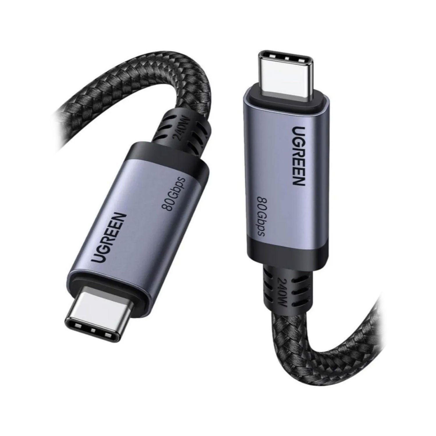 CABLE USB4 UGREEN USB-C 5A 1M CARGA RÁPIDA Y ALTA VELOCIDAD L706-65383 - 1
