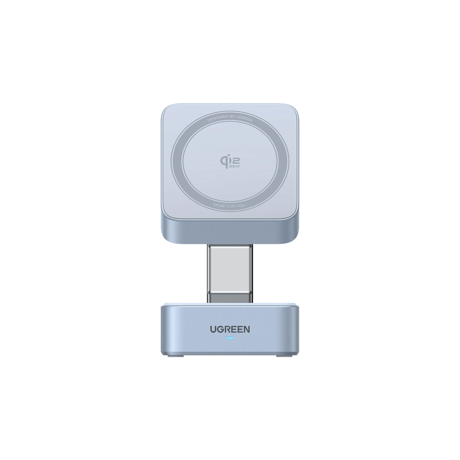 CARGADOR INALÁMBRICO UGREEN MAGFLOW QI2 25W MAGSAFE 2 EN 1 W752-55960B - 1