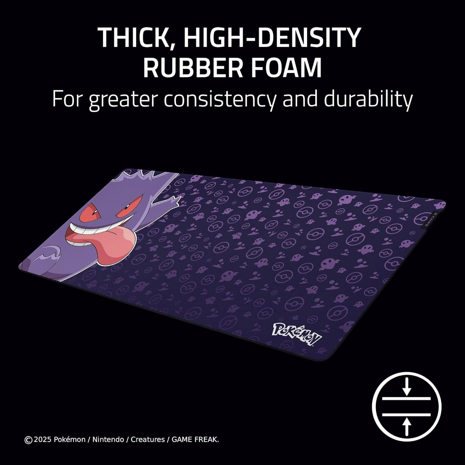 MOUSE PAD RAZER GIGANTUS V2 SOFT GAMING MAT XXL POKEMON GENGAR EDITION - 4
