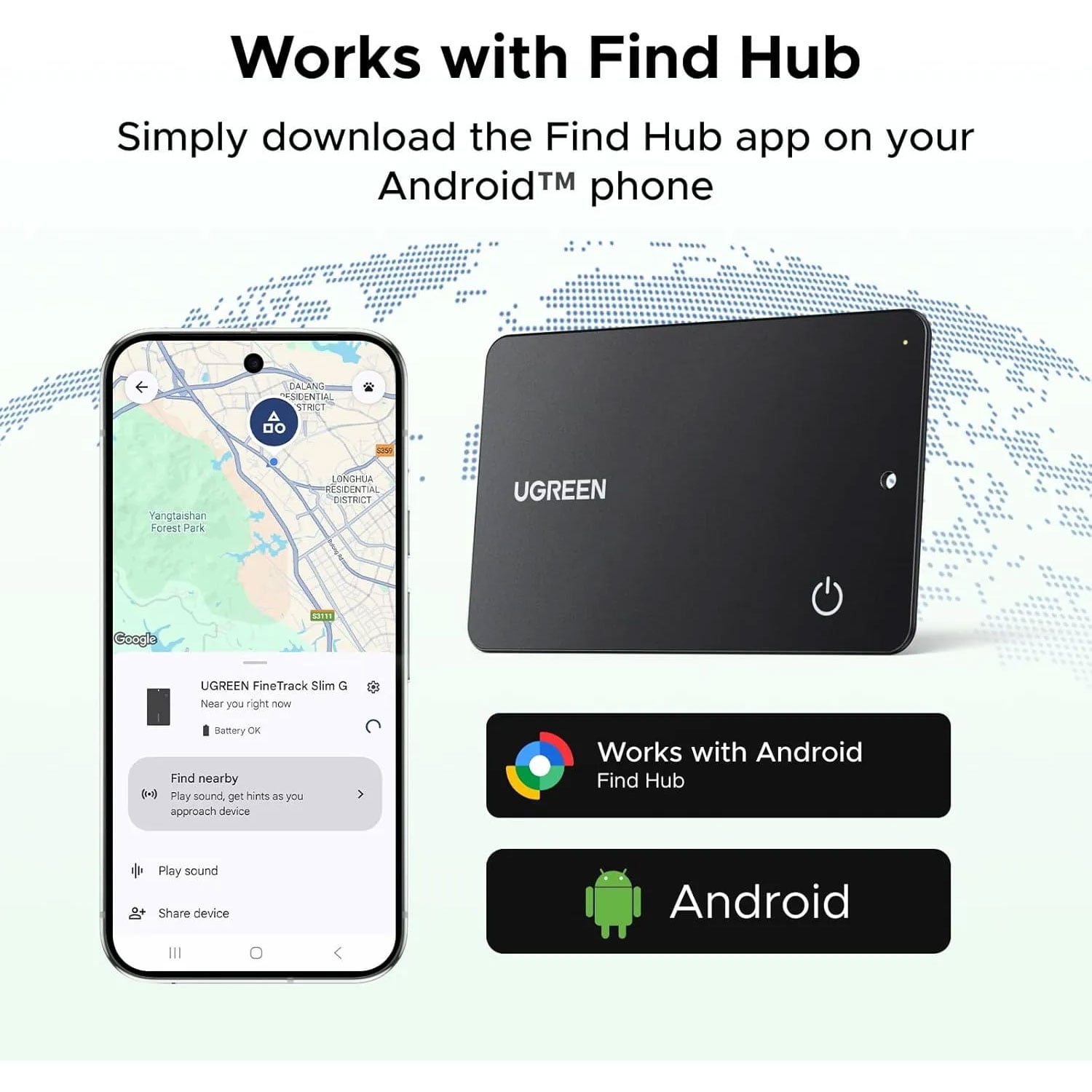 LOCALIZADOR UGREEN FINE SLIM PRO BLUETOOTH CM915-75497 - 3