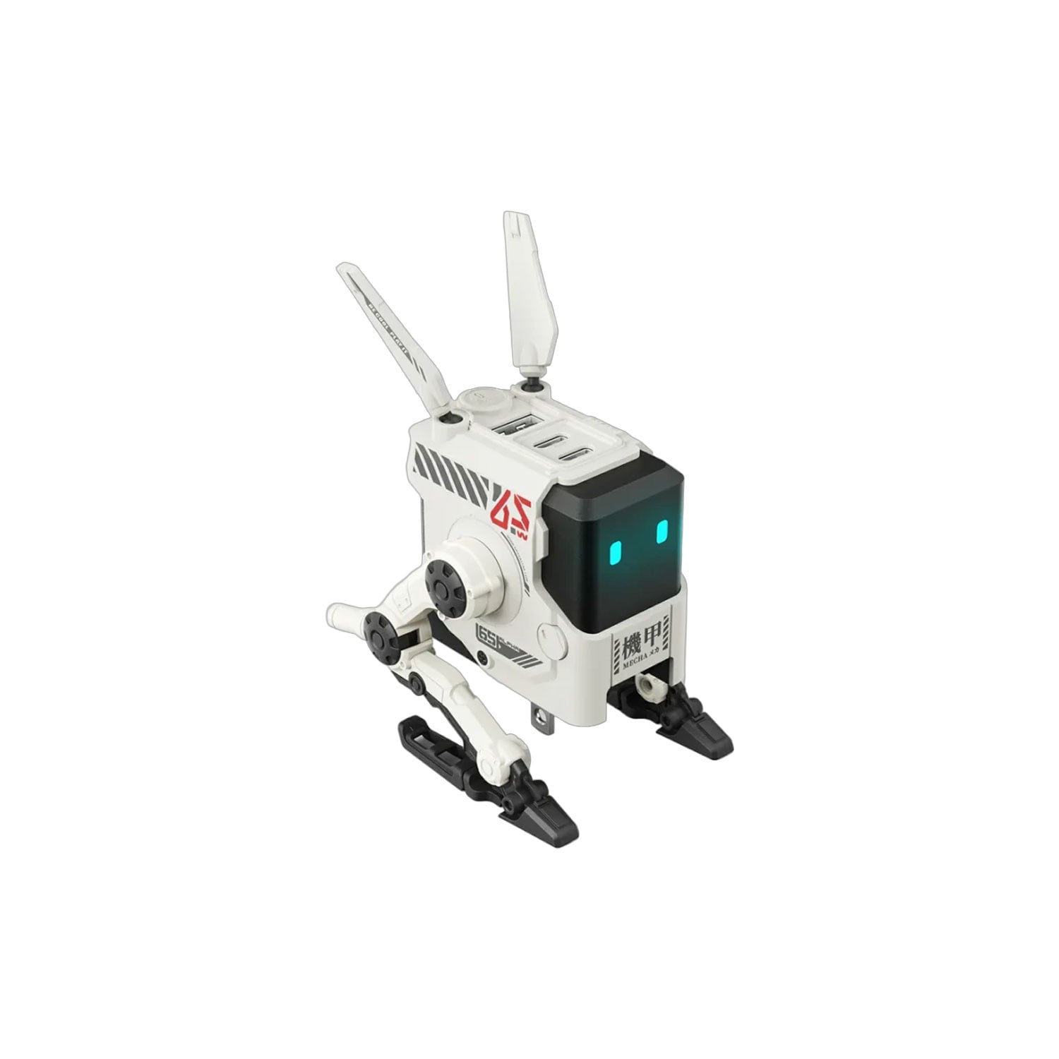 CARGADOR GRAVASTAR ALPHA 65W US PLUG CARGA RÁPIDA 2USB-C 1USB-A DAWN WHITE - 1