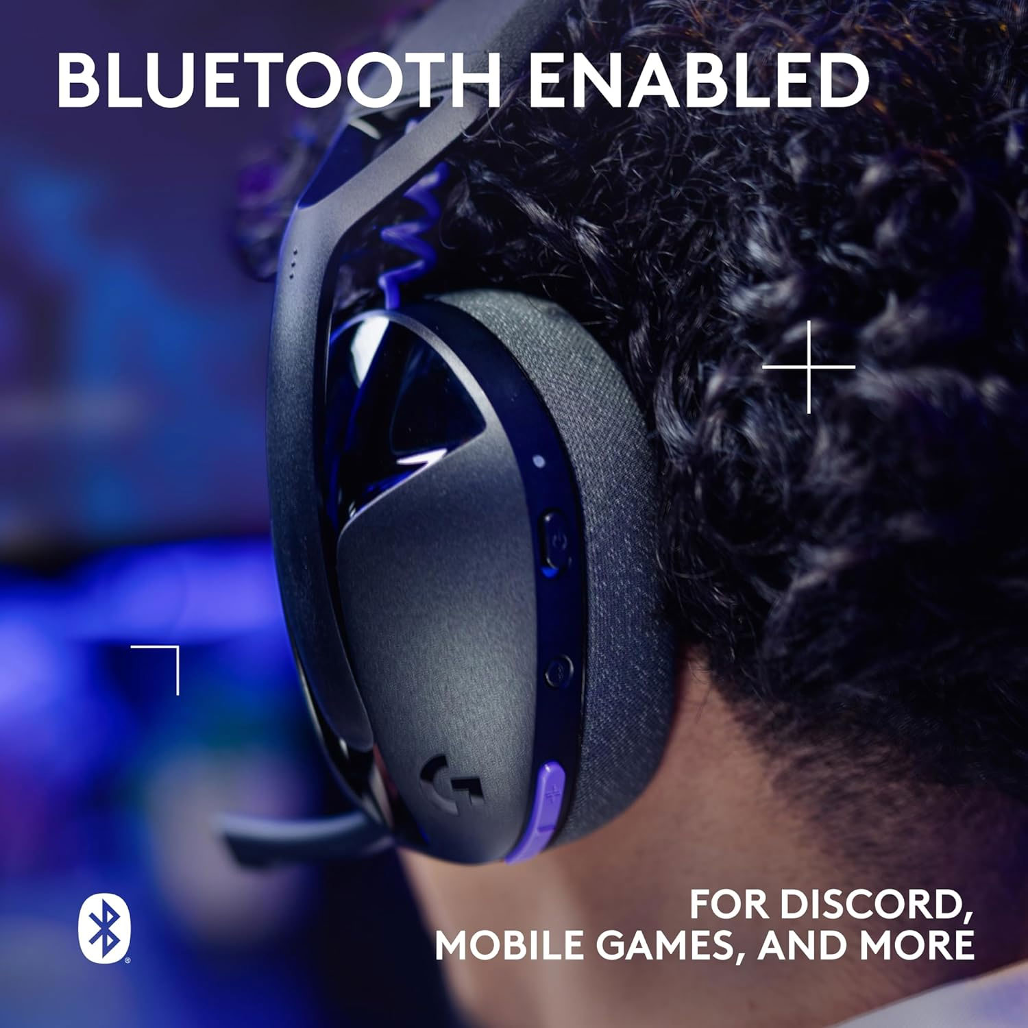 AUDÍFONOS GAMER LOGITECH G321 WIRELESS LIGHTSPEED BLUETOOTH 40MM USB-C NEGRO - 5