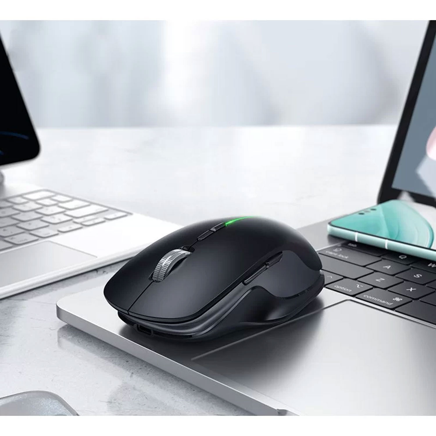 MOUSE HOCO GM40 RGB WIRELESS DUAL MODE RECARGABLE NEGRO - 4