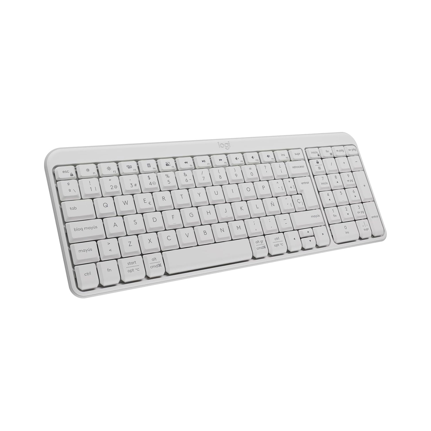 TECLADO LOGITECH K250 BLUETOOTH INALÁMBRICO ESPAÑOL BLANCO - 1
