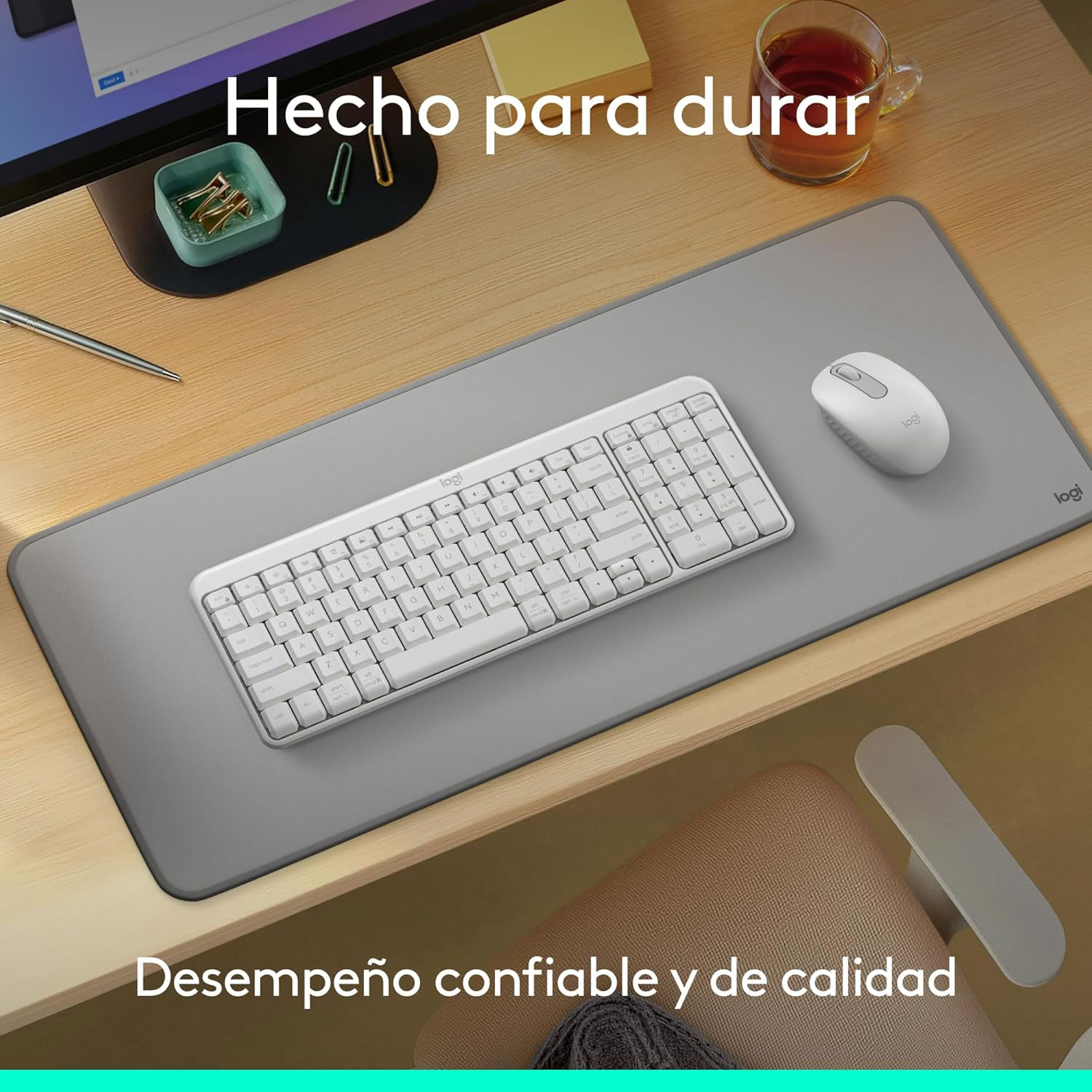 TECLADO LOGITECH K250 BLUETOOTH INALÁMBRICO ESPAÑOL BLANCO - 3