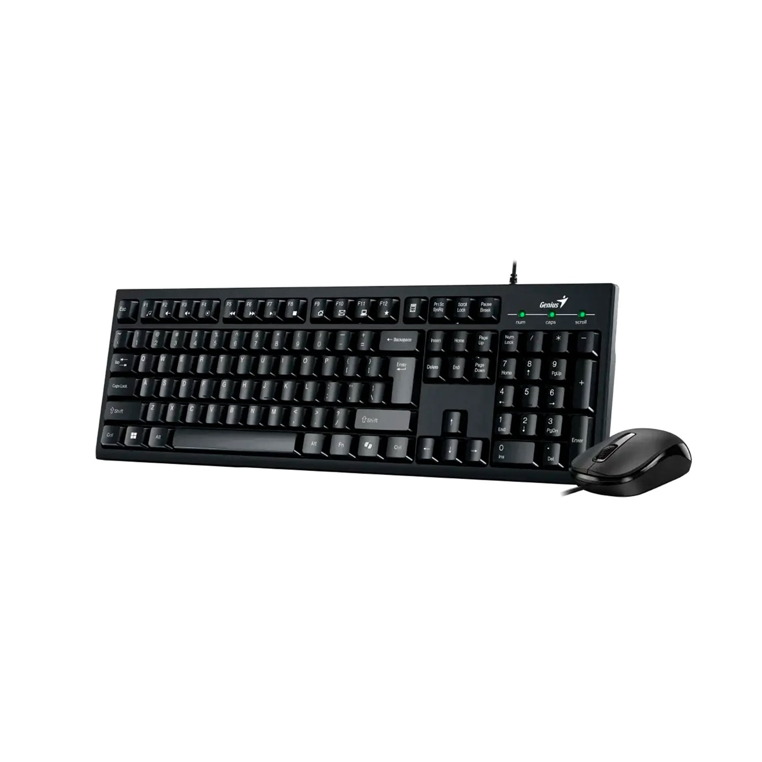 KIT TECLADO + MOUSE GENIUS KM-100SE USB ESPAÑOL NEGRO - 1