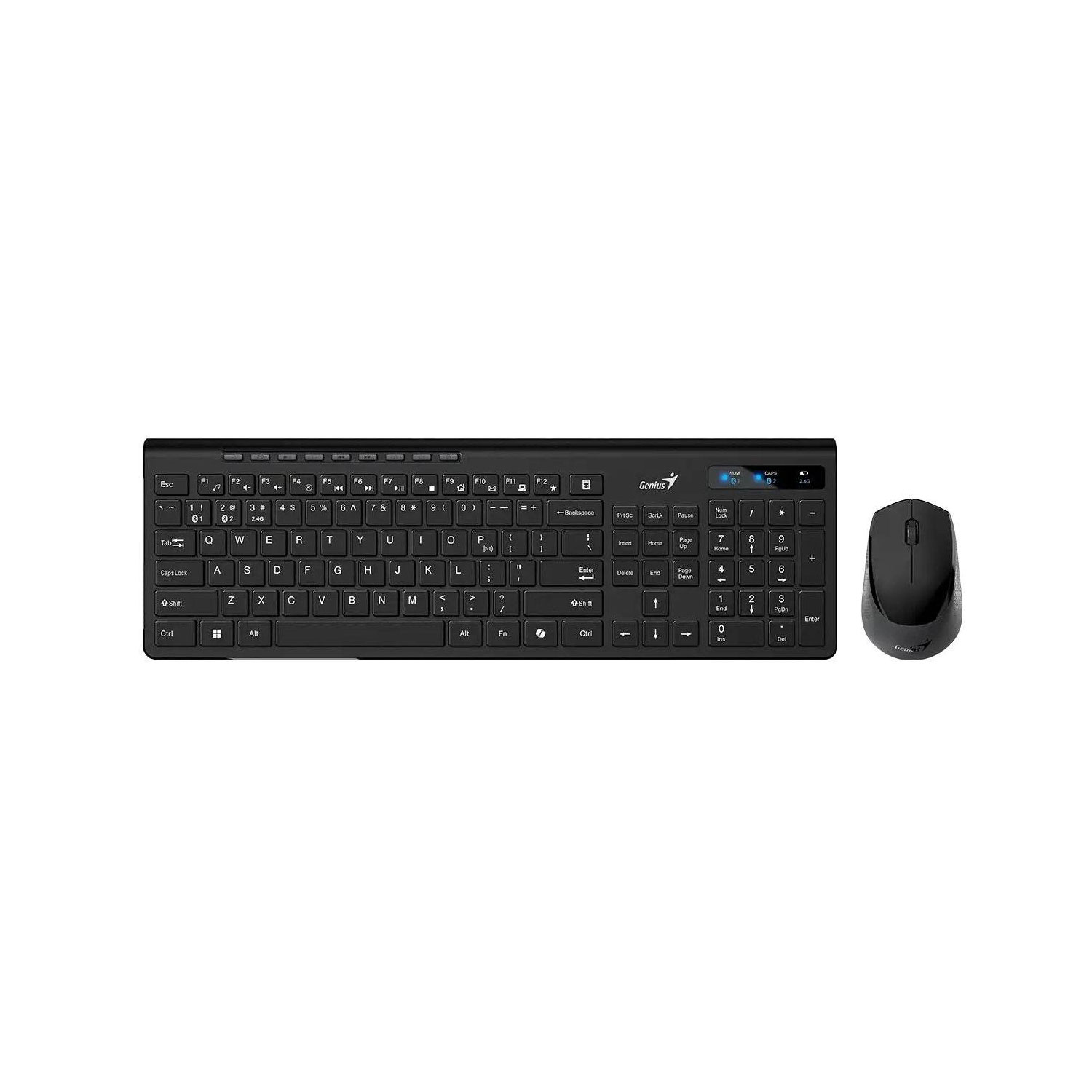 KIT TECLADO + MOUSE GENIUS SLIMSTAR 8230 INALÁMBRICO BLUETOOTH ESPAÑOL NEGRO - 1