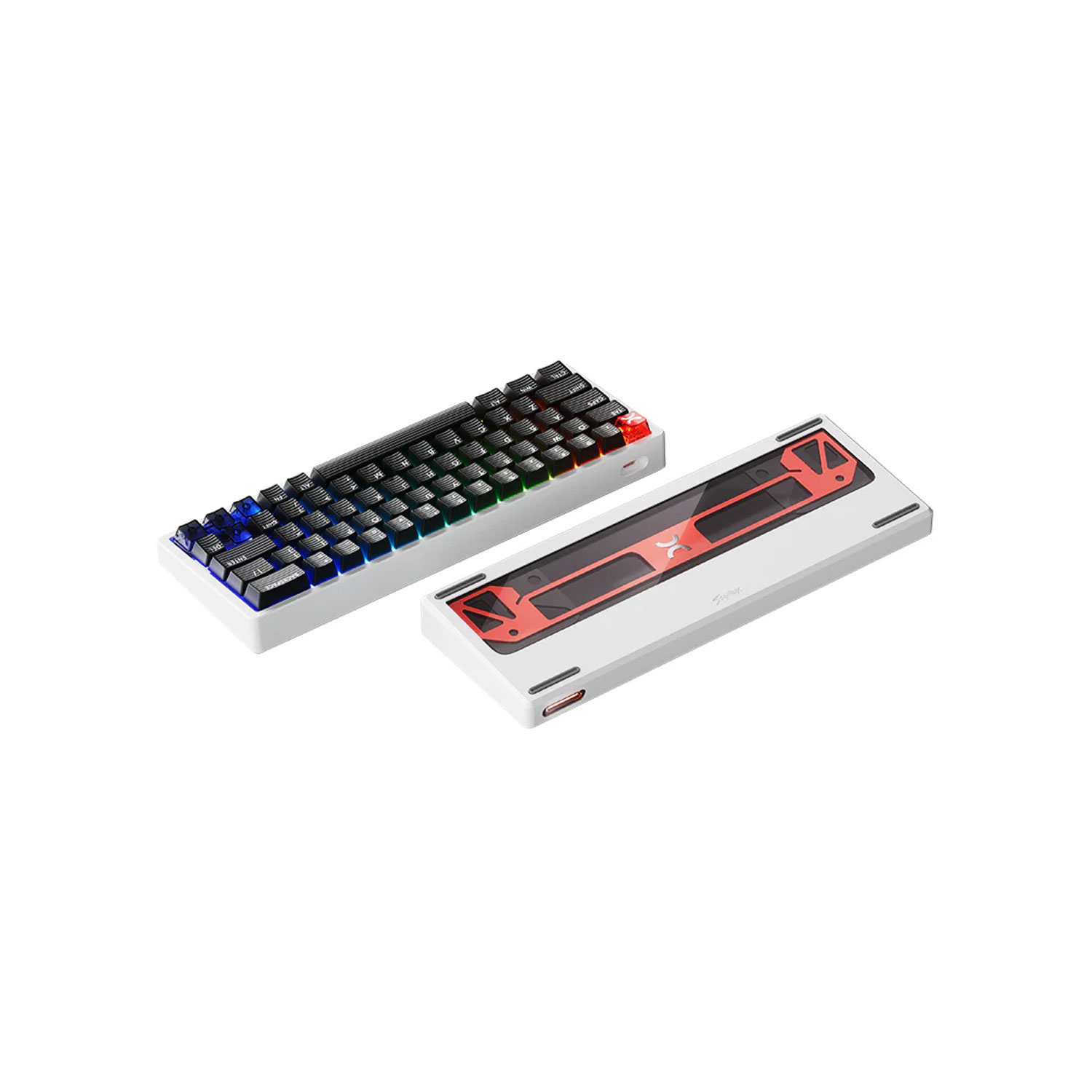 TECLADO GAMER SCYROX XPUNK 63 MECÁNICO BLANCO - 4