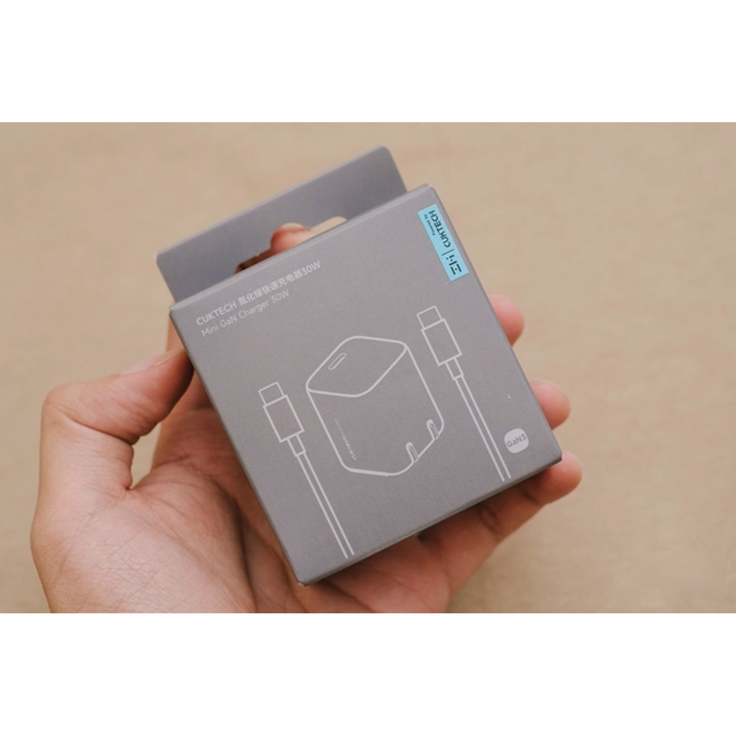 CARGADOR DE PARED CUKTECH AC30S MINI GAN 30W USB-C CARGA RÁPIDA TRANSPARENTE - 3
