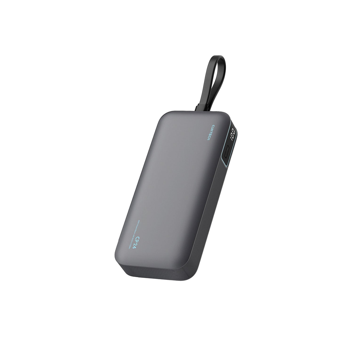 POWER BANK CUKTECH CP24 10000MAH 40W CON CABLE INTEGRADO CARGA RÁPIDA GRIS - 1