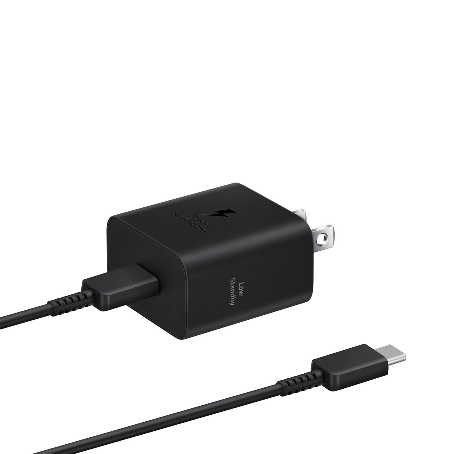 CARGADOR DE PARED SAMSUNG EP-T2510XBEGUS 25W CON CABLE USB-C CARGA RÁPIDA NEGRO - 5