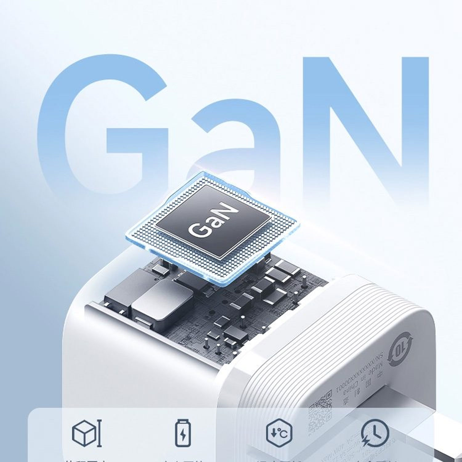 CARGADOR DE PARED CUKTECH AC301 GAN 40W USB-C CARGA RÁPIDA NEGRO - 3