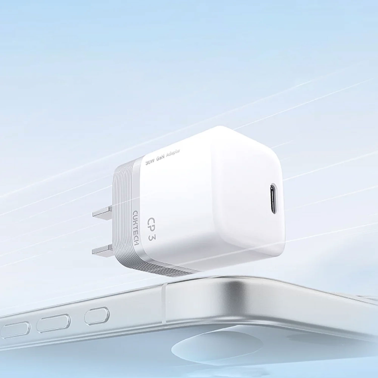 CARGADOR DE PARED CUKTECH AC301 GAN 40W USB-C CARGA RÁPIDA NEGRO - 4