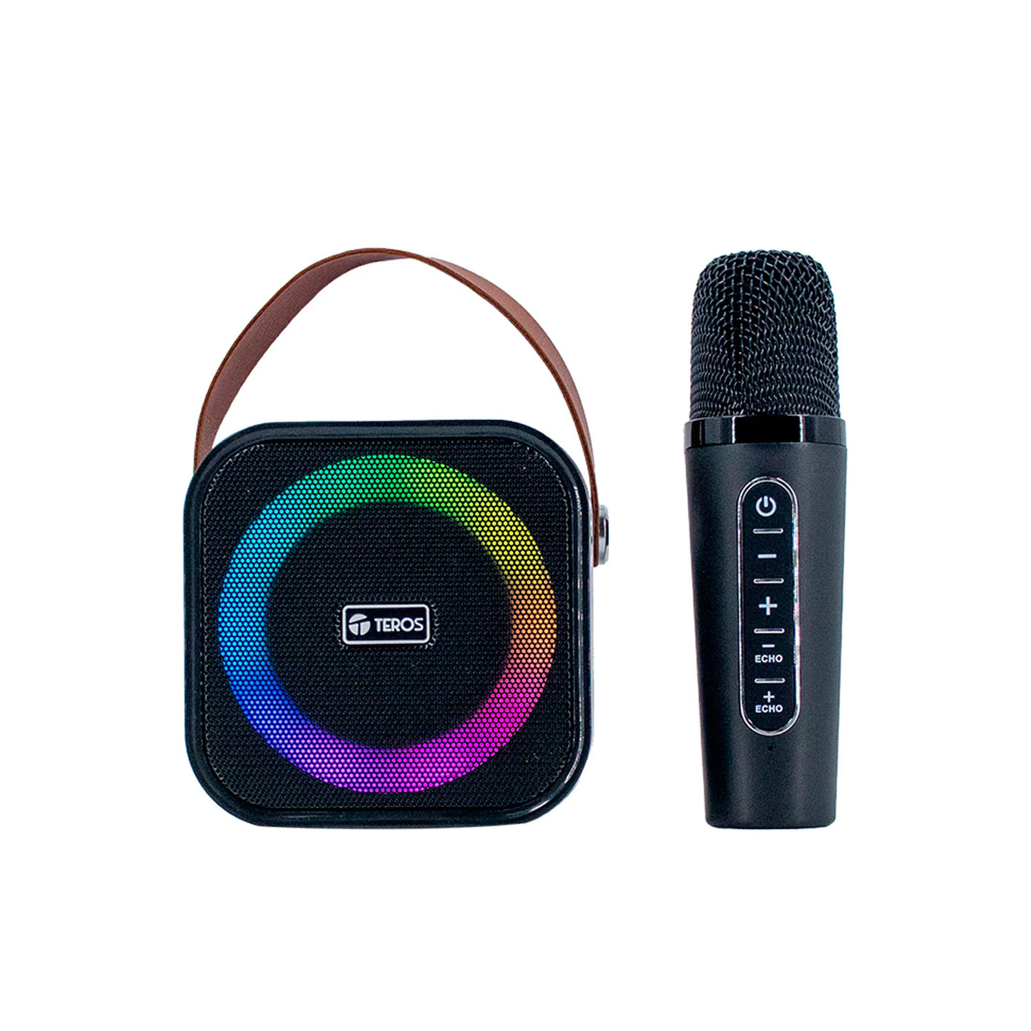 PARLANTE KARAOKE TEROS TE-6013N INALÁMBRICO BLUETOOTH 5.4 10W CON USB Y LUCES LED - 1