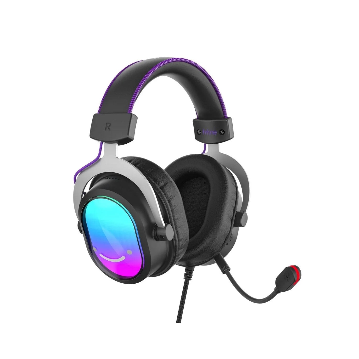AUDÍFONOS GAMER FIFINE H16 CON MICRÓFONO NEGRO - 1