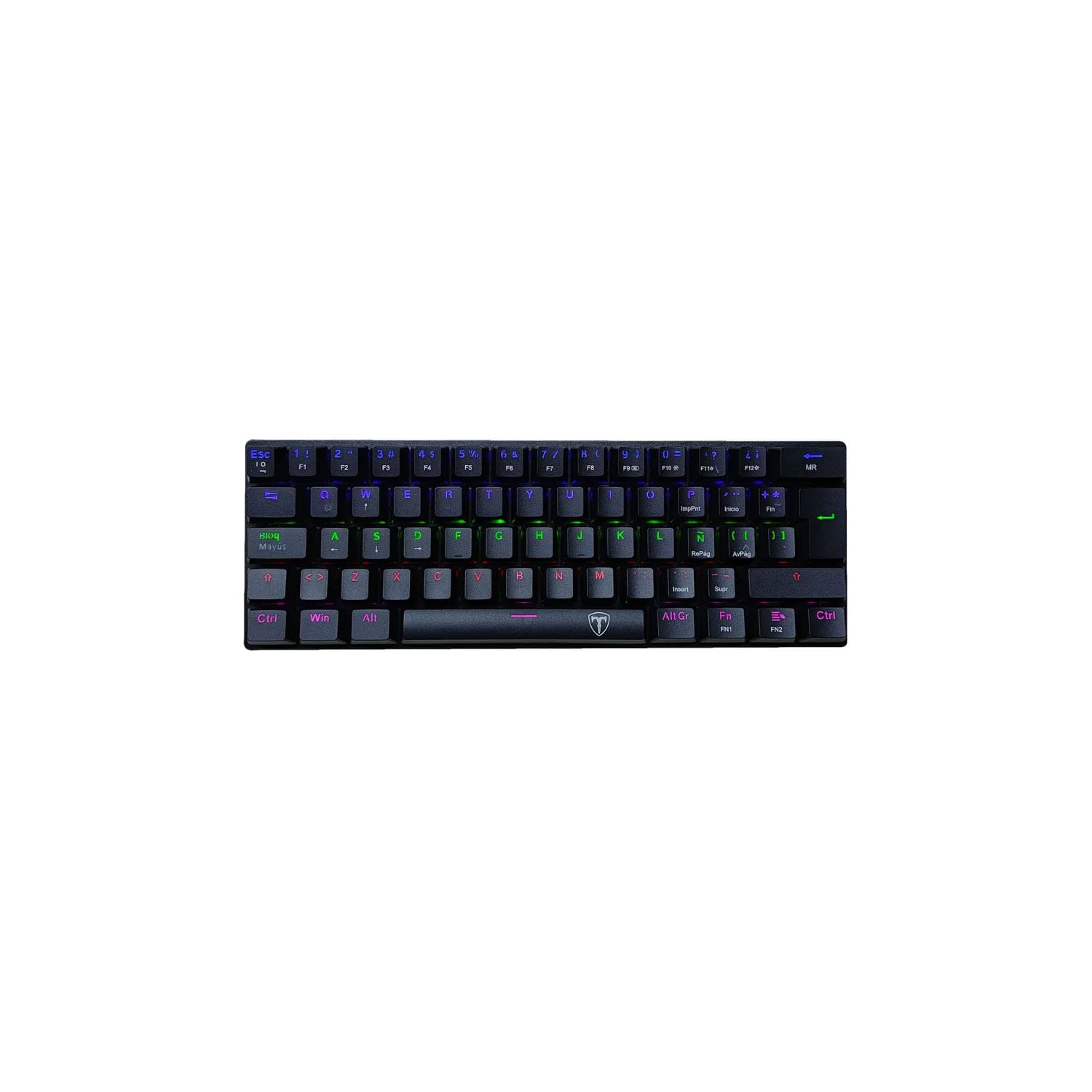 TECLADO GAMER T-DAGGER ARENA LITE RAINBOW ESPAÑOL RED SWITCH NEGRO - 1