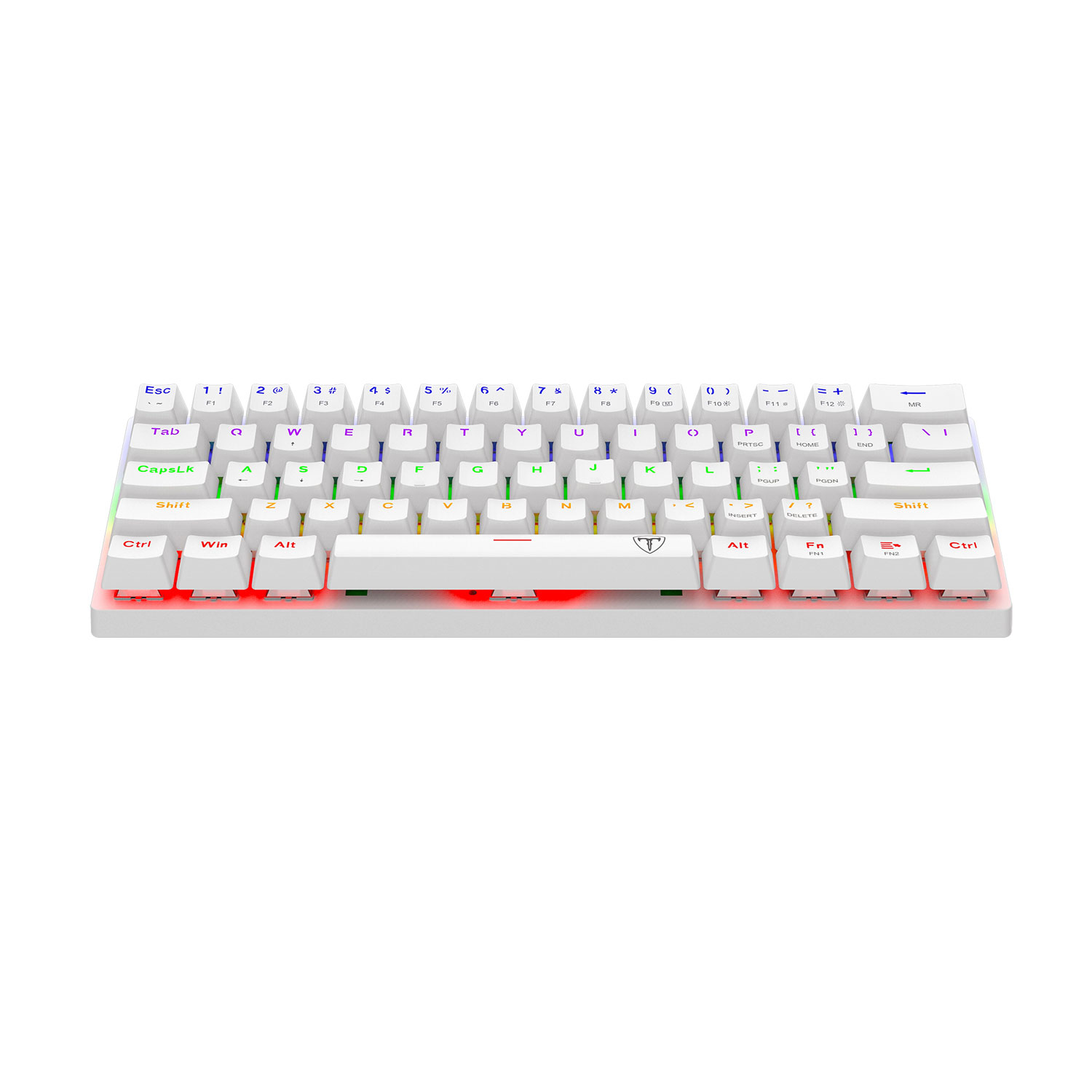 TECLADO GAMER T-DAGGER ARENA LITE RAINBOW ESPAÑOL RED SWITCH BLANCO - 2