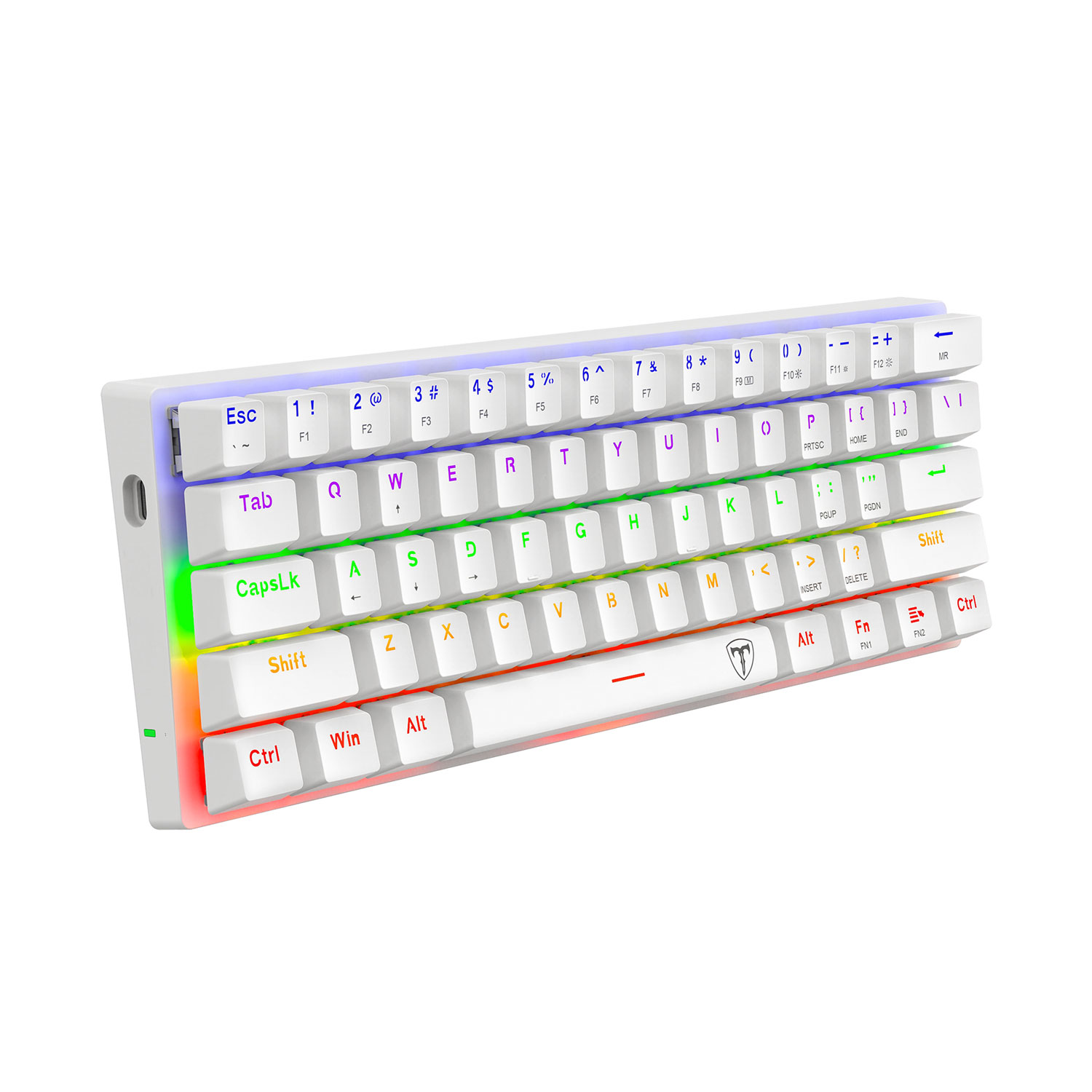 TECLADO GAMER T-DAGGER ARENA LITE RAINBOW ESPAÑOL RED SWITCH BLANCO - 3