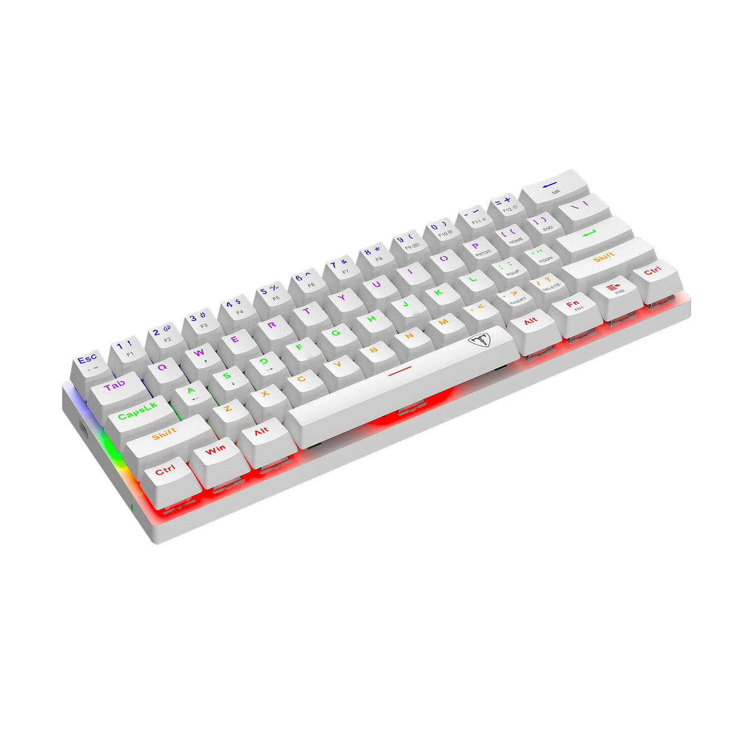 TECLADO GAMER T-DAGGER ARENA LITE RAINBOW ESPAÑOL RED SWITCH BLANCO - 4