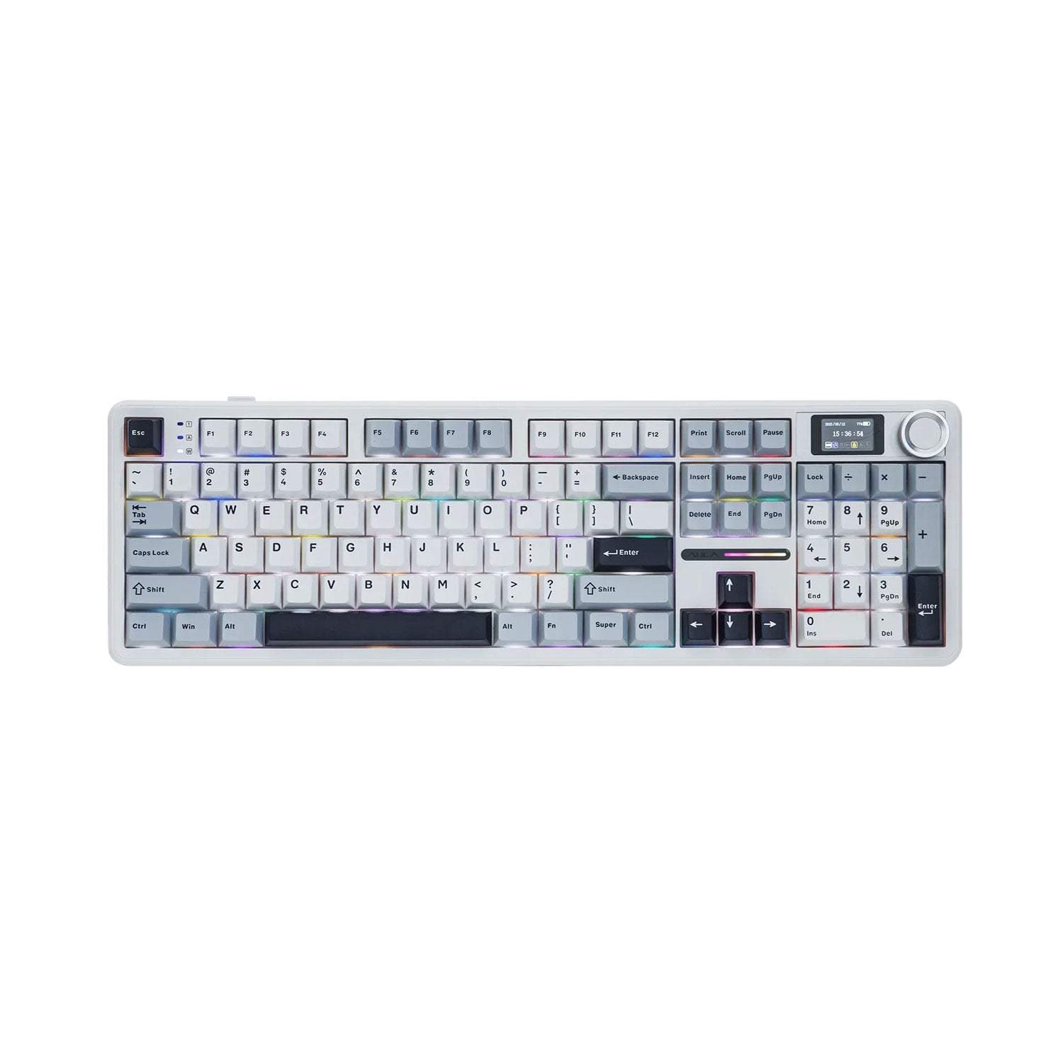 TECLADO GAMER AULA F108 PRO INALÁMBRICO INGLÉS FLOWER SWITCH - 4