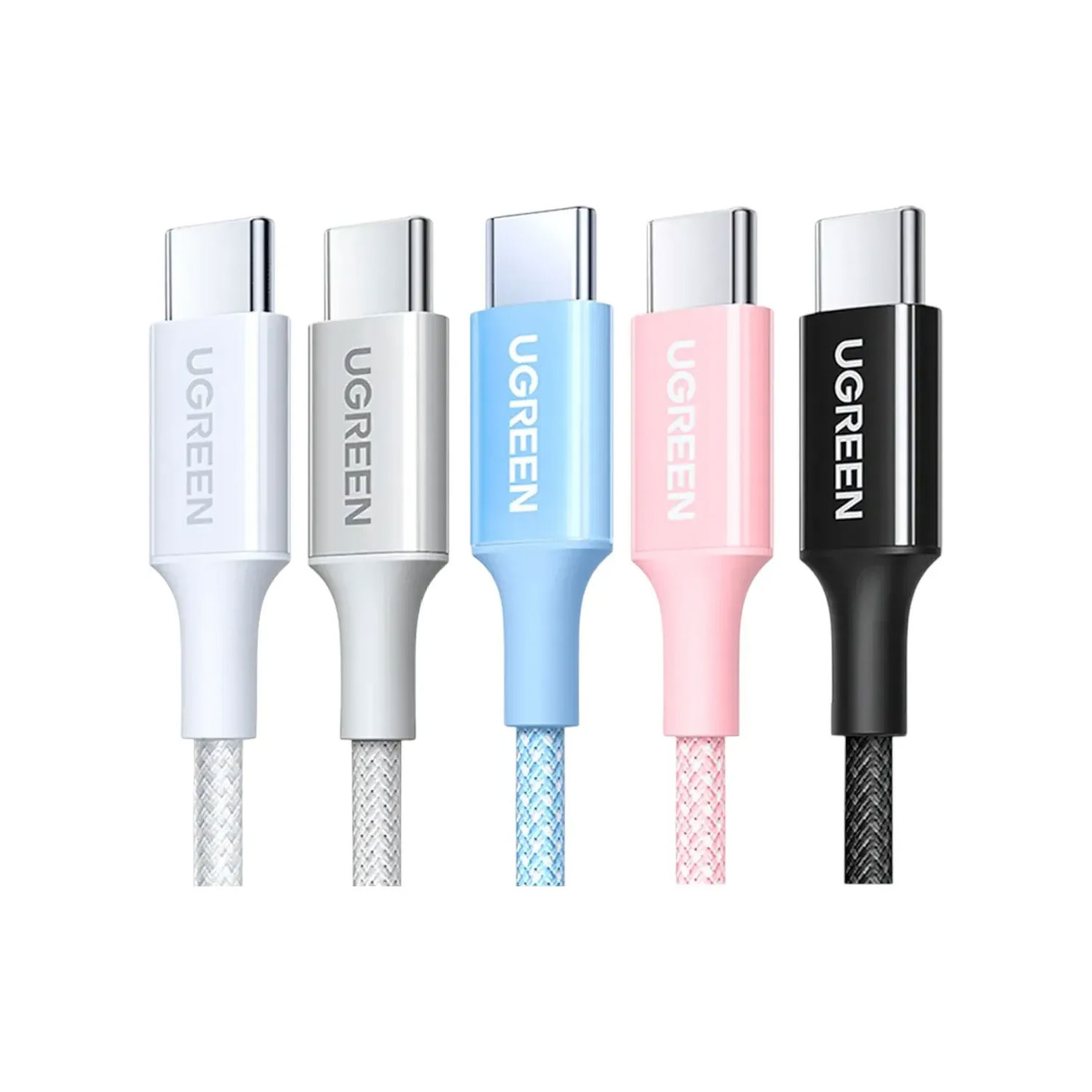 CABLE USB-C A USB-C UGREEN 3A CARGA RÁPIDA PD 1M TRENZADO AZUL 35334-L501 - 2