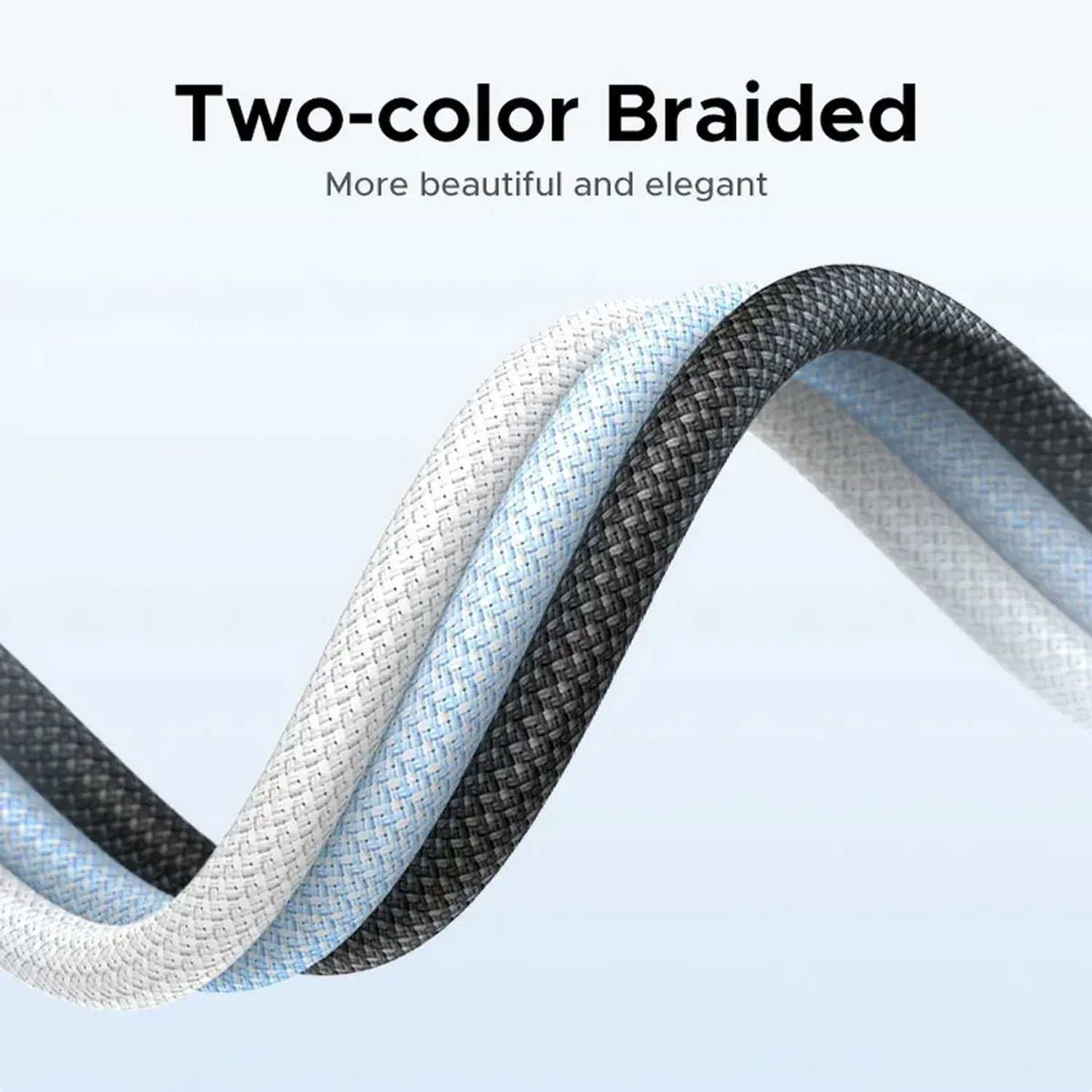 CABLE USB-C A USB-C UGREEN 3A CARGA RÁPIDA PD 1M TRENZADO AZUL 35334-L501 - 3