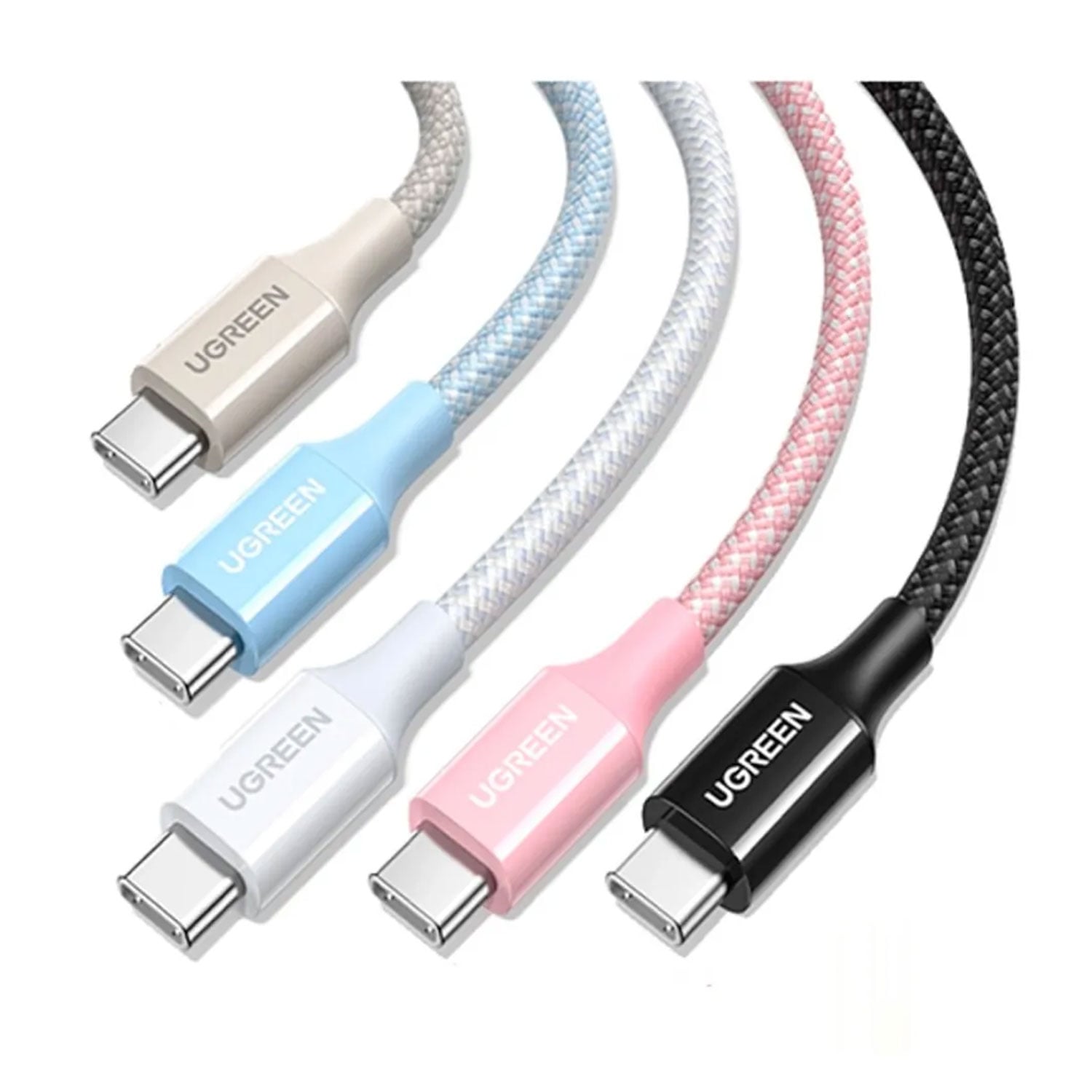 CABLE USB-C A USB-C UGREEN 3A CARGA RÁPIDA PD 1M TRENZADO AZUL 35334-L501 - 4